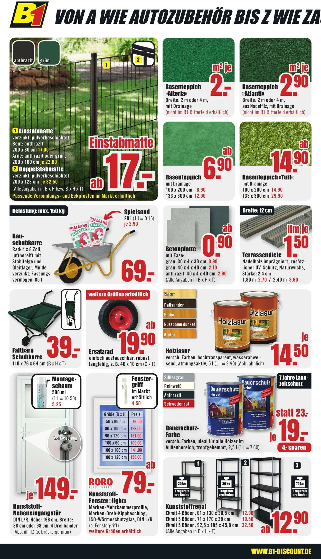 B1 Discount Baumarkt von 12. Juli bis 18. Juli 2025 - Prospekt seite 4