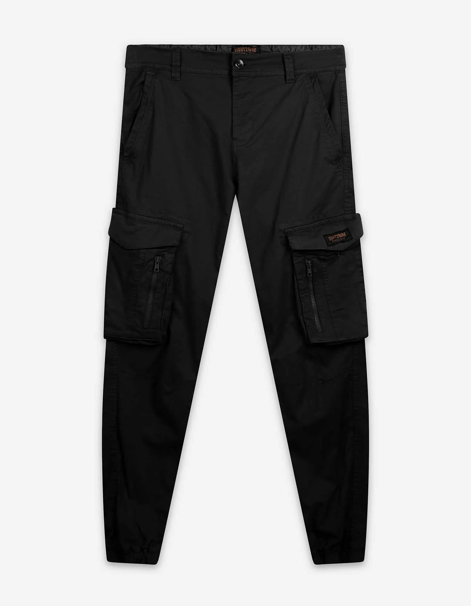 Cargohose - Jogger Fit - schwarz