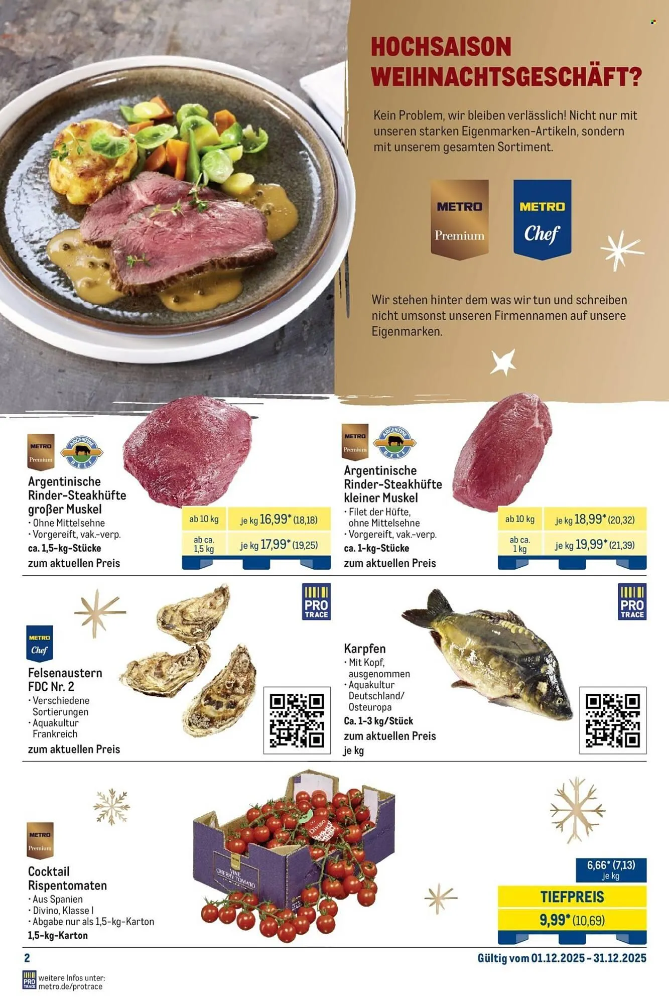 METRO Prospekt von 1. Dezember bis 31. Dezember 2025 - Prospekt seite 2