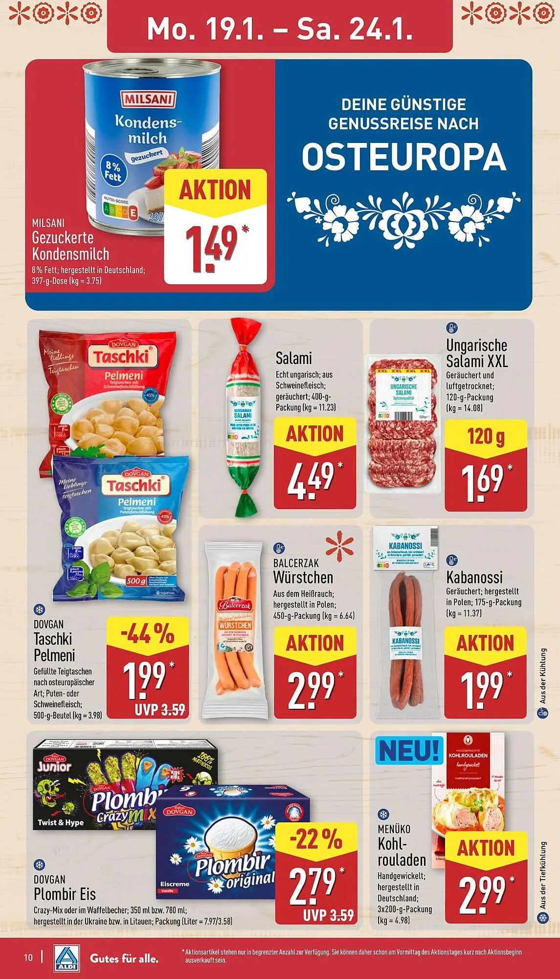 Aldi Nord Prospekt von 19. Januar bis 24. Januar 2026 - Prospekt seite 10