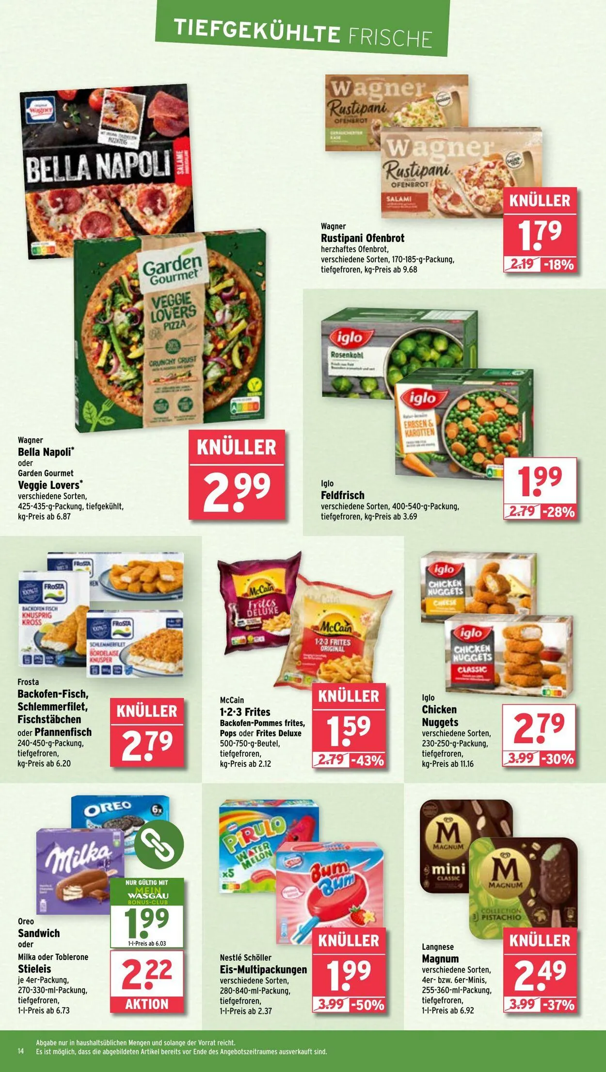 WASGAU Aktueller Prospekt von 20. April bis 4. Mai 2025 - Prospekt seite 14