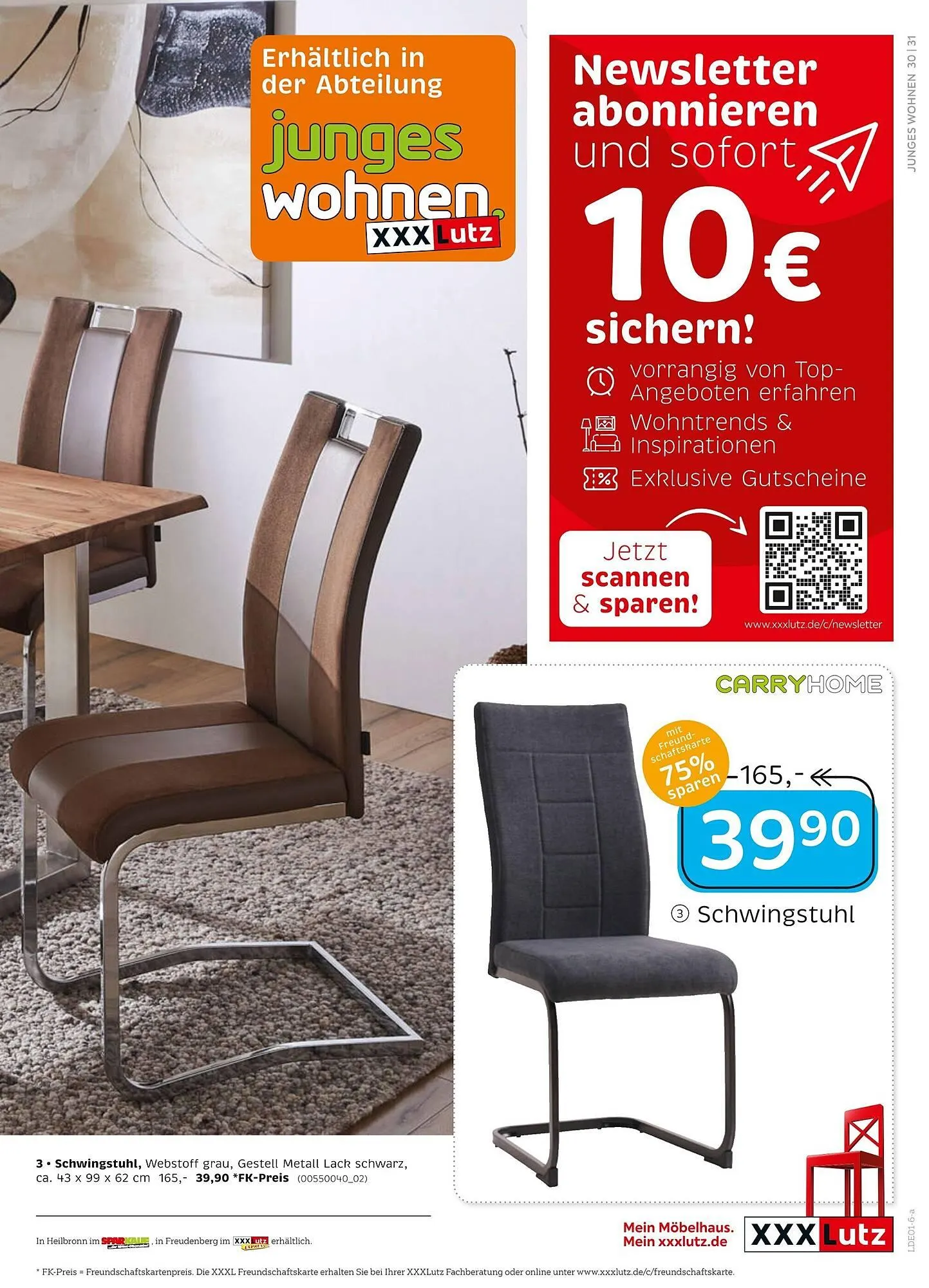 XXXLutz Prospekt von 27. Dezember bis 11. Januar 2026 - Prospekt seite 39