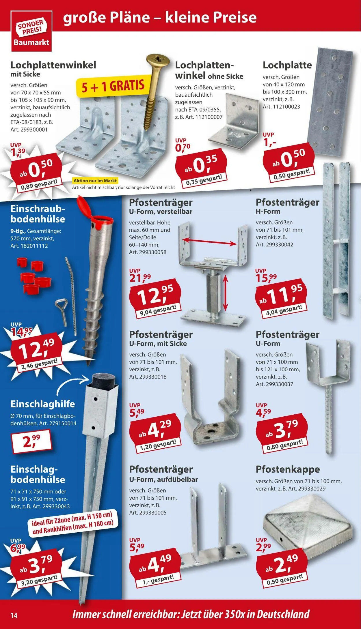 Sonderpreis Baumarkt Aktueller Prospekt von 19. Juli bis 2. August 2025 - Prospekt seite 14