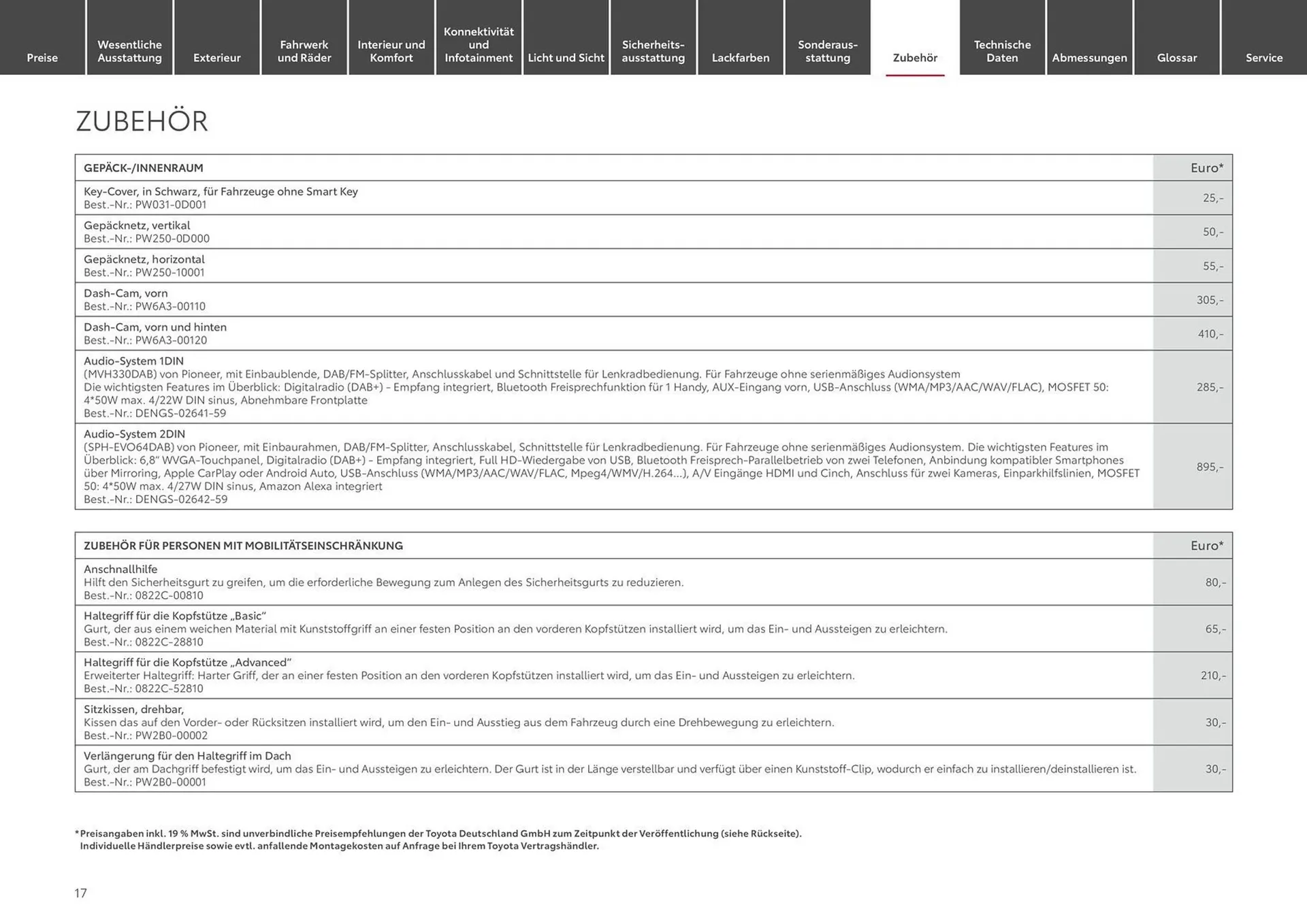 Toyota Prospekt von 6. April bis 6. April 2025 - Prospekt seite 17