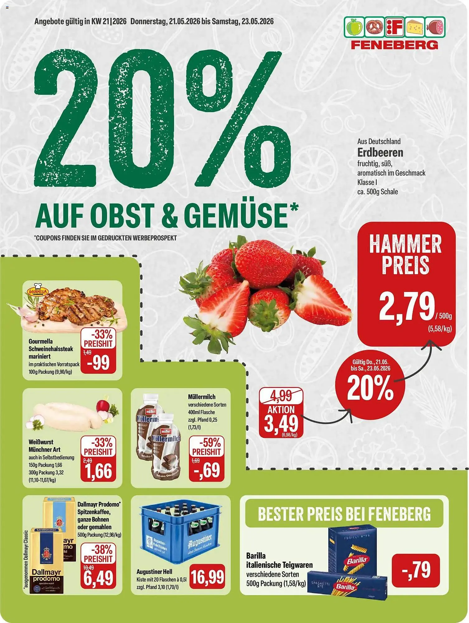 Feneberg Prospekt von 21. Mai bis 23. Mai 2026 - Prospekt seite 1