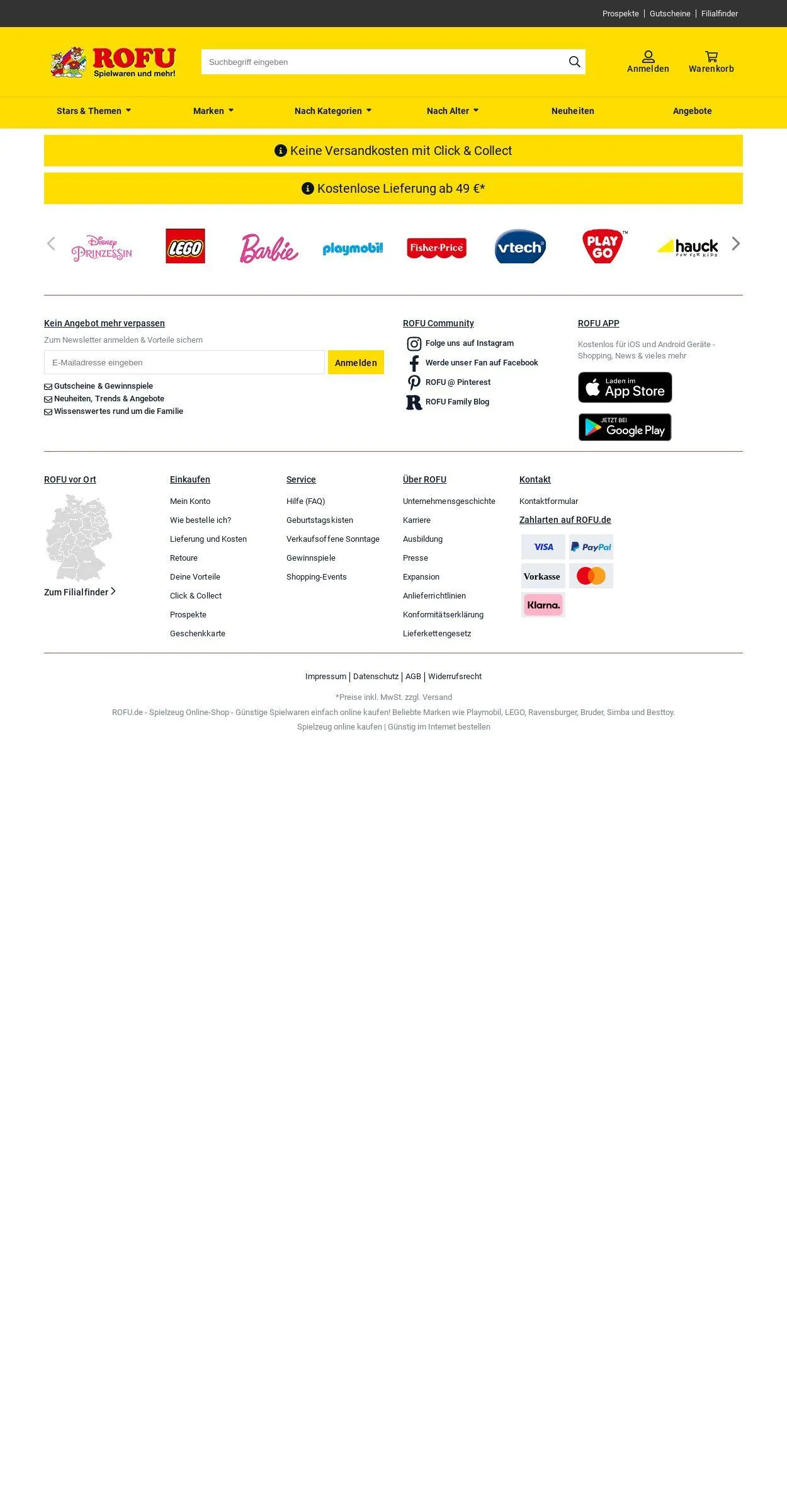ROFU Kinderland Aktueller Prospekt von 2. Juni bis 11. Juni 2025 - Prospekt seite 1