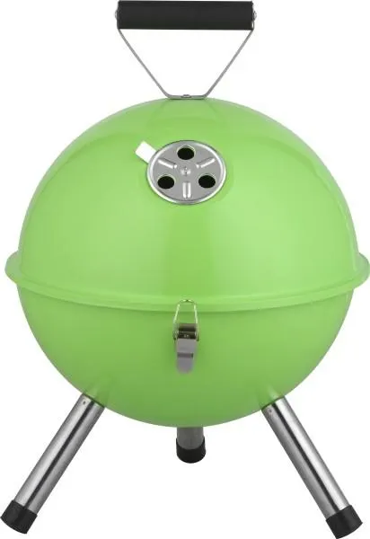 ACTIVA Kugelgrill Tischgrill Mallorca, Grün/Pink, Holzkohlegrill