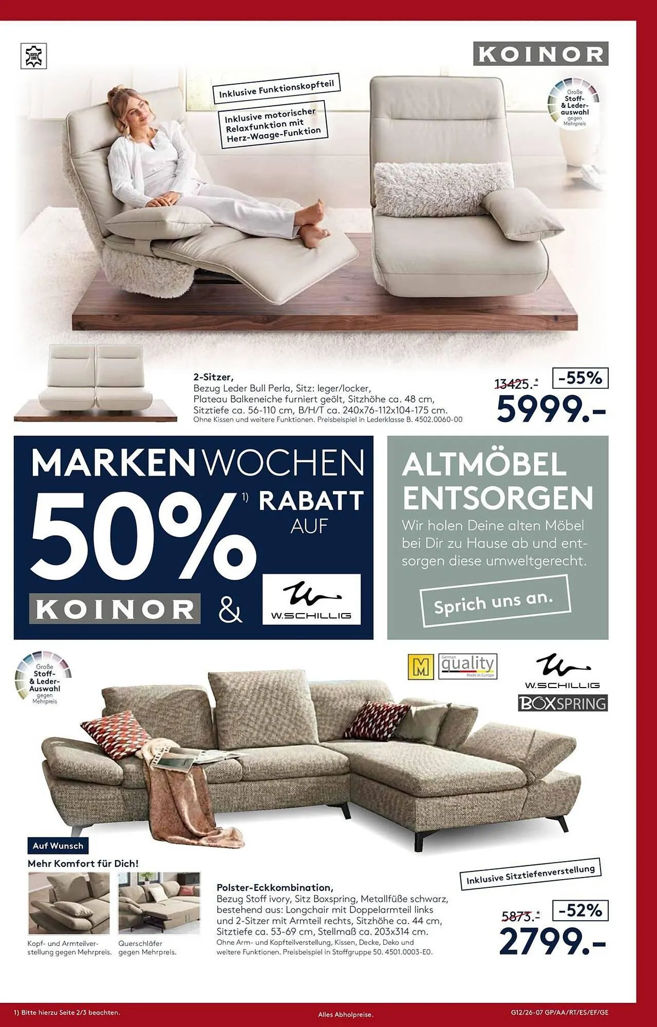 Möbel Rieger Prospekt von 26. März bis 9. April 2026 - Prospekt seite 7