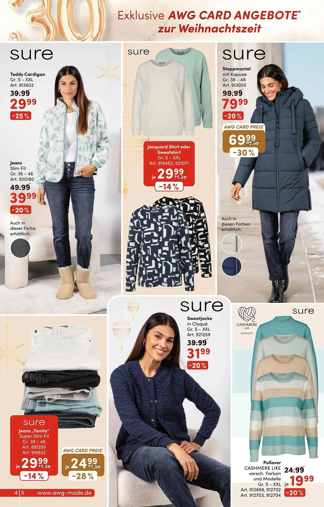 AWG Mode Prospekt von 29. November bis 14. Dezember 2025 - Prospekt seite 4