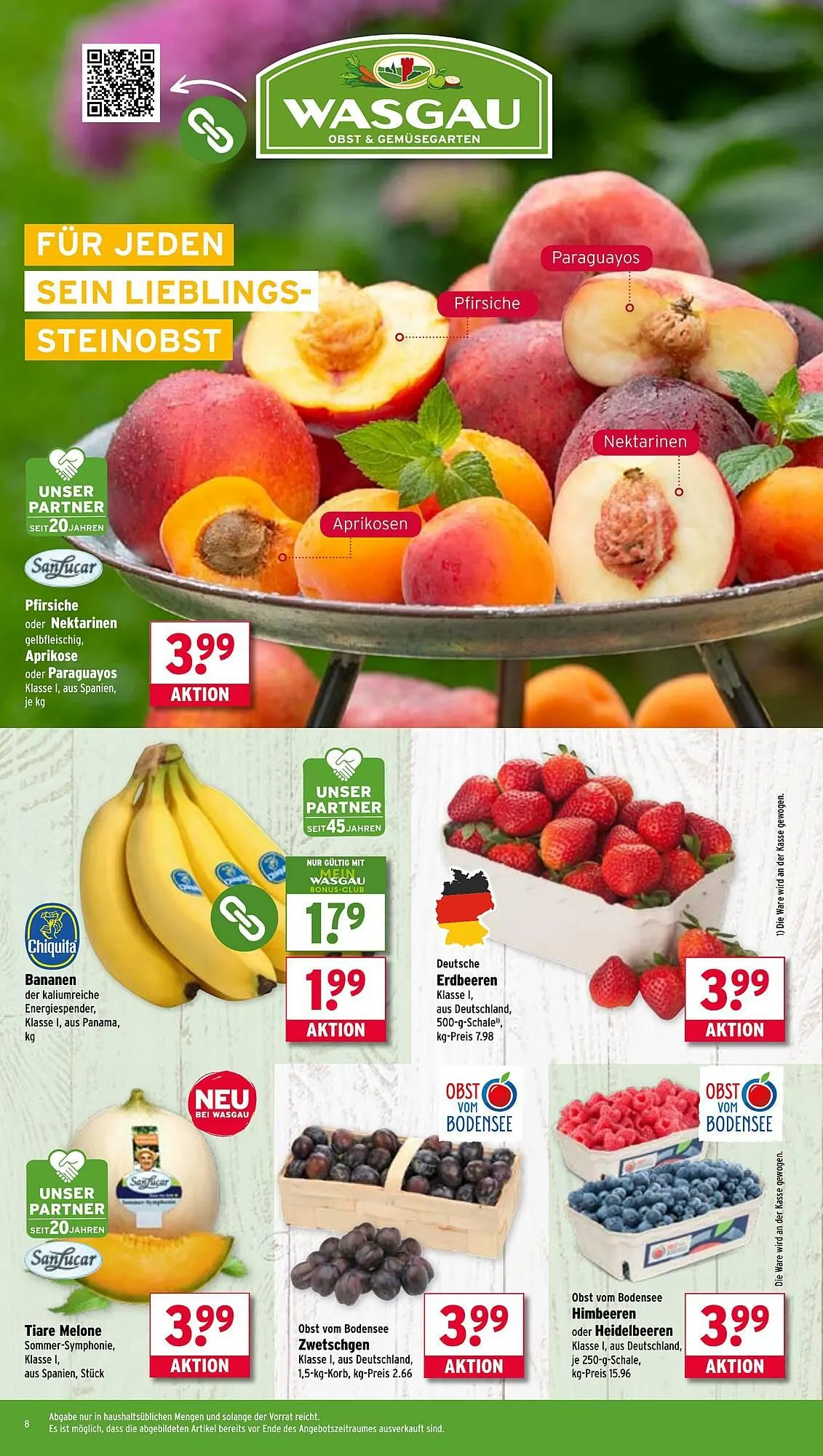 Wasgau Prospekt von 21. Juli bis 26. Juli 2025 - Prospekt seite 8