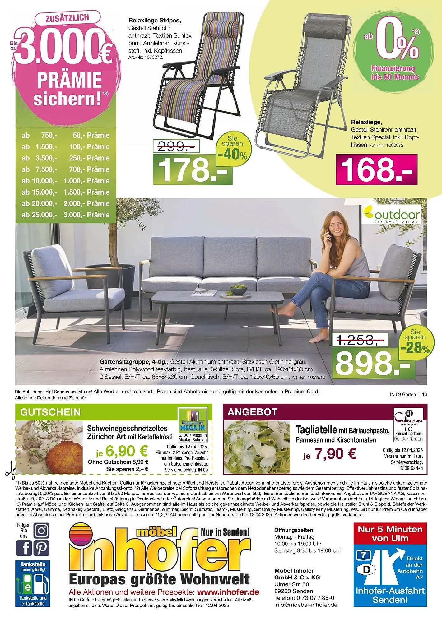 Möbel Inhofer Prospekt von 25. März bis 12. April 2025 - Prospekt seite 16