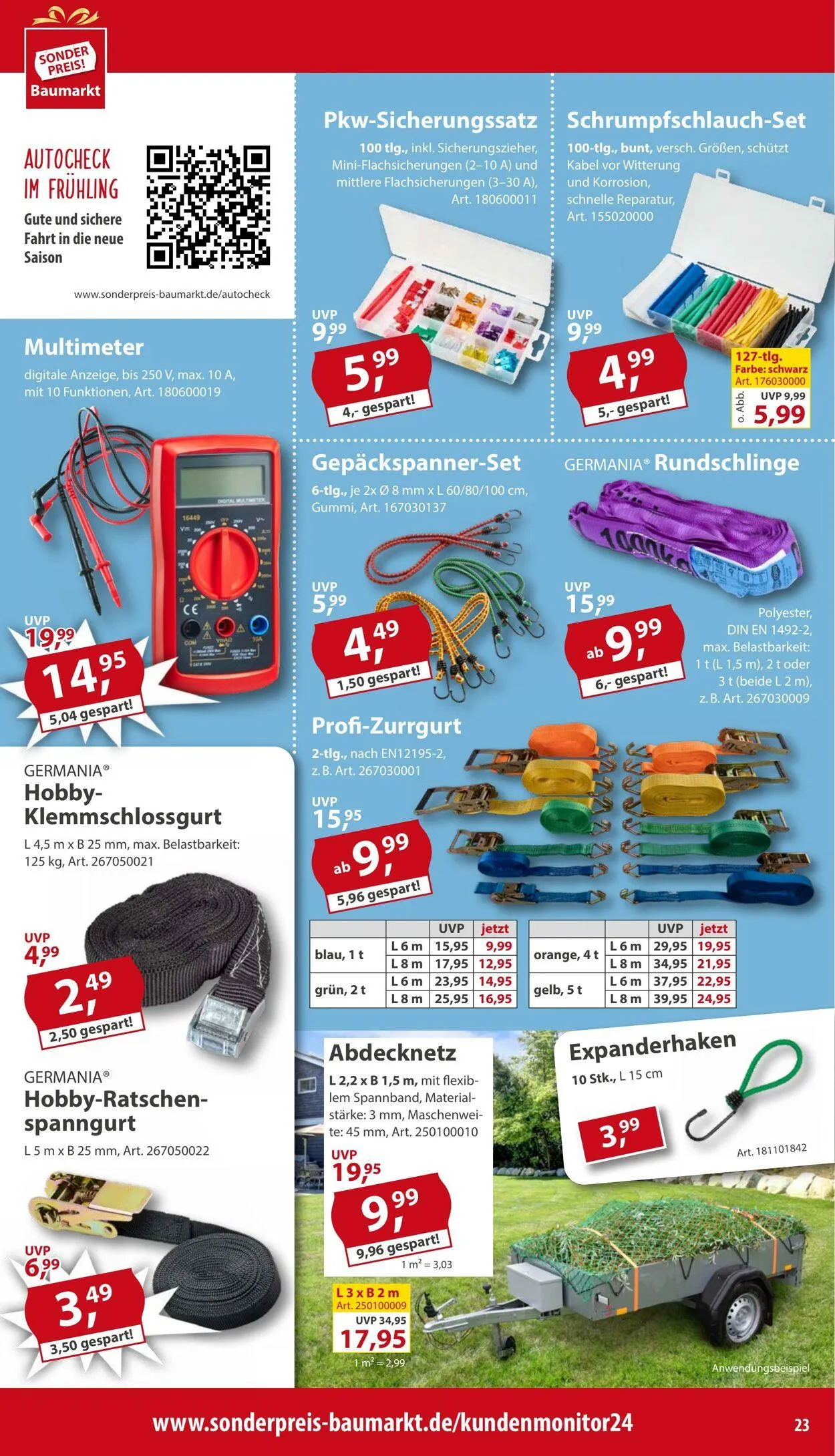 Sonderpreis Baumarkt Aktueller Prospekt von 26. April bis 10. Mai 2025 - Prospekt seite 23