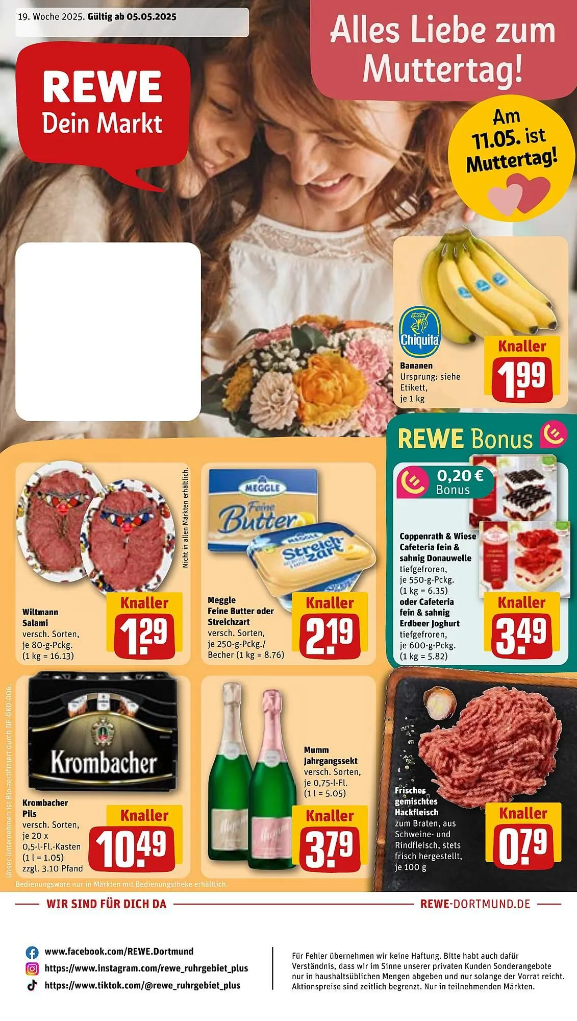 REWE Prospekt von 5. Mai bis 11. Mai 2025 - Prospekt seite 1
