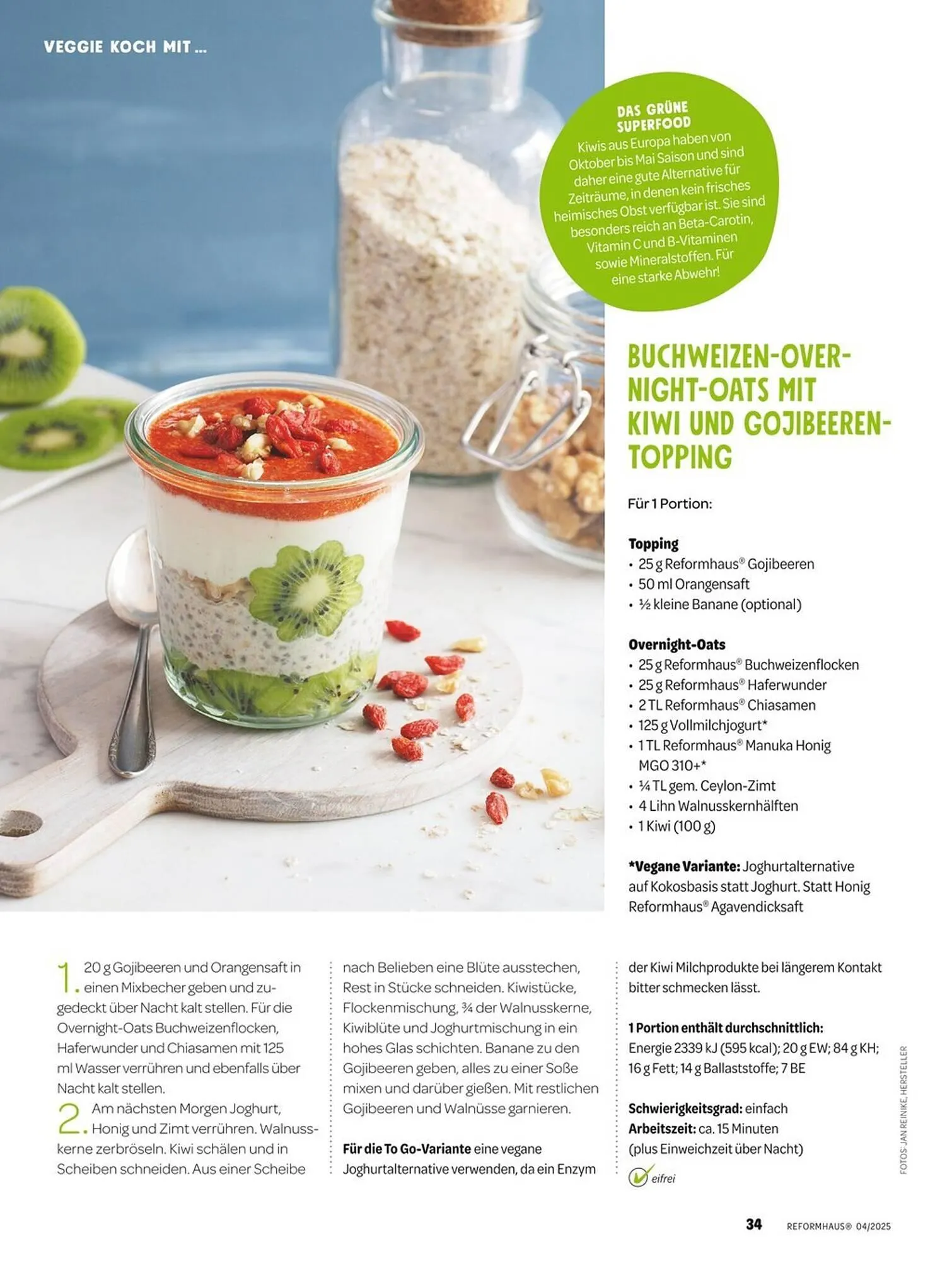 Reformhaus Prospekt von 1. April bis 30. April 2025 - Prospekt seite 34