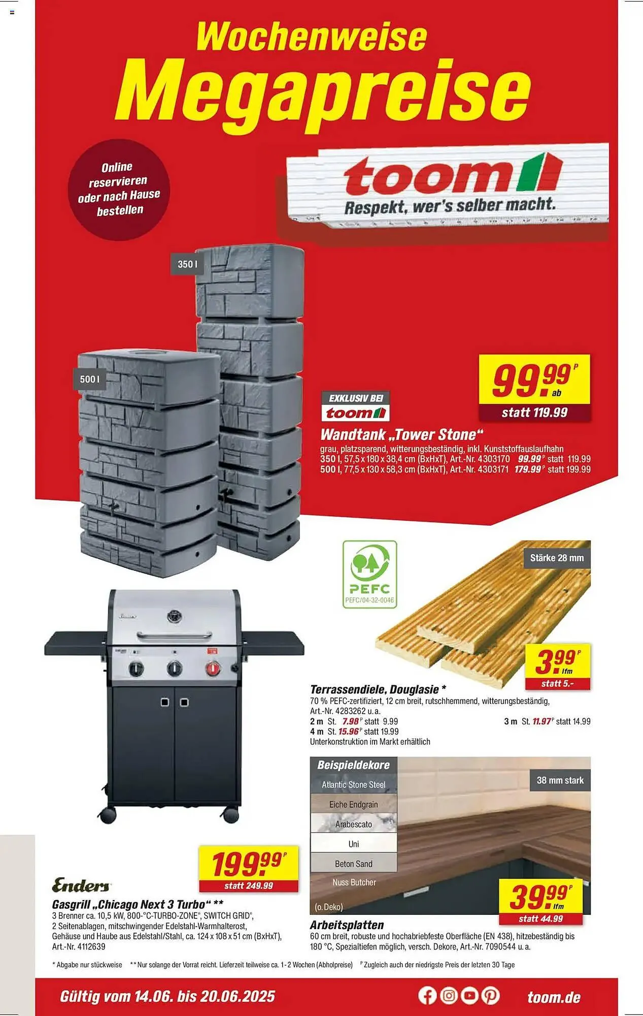 toom Baumarkt Prospekt von 14. Juni bis 20. Juni 2025 - Prospekt seite 3
