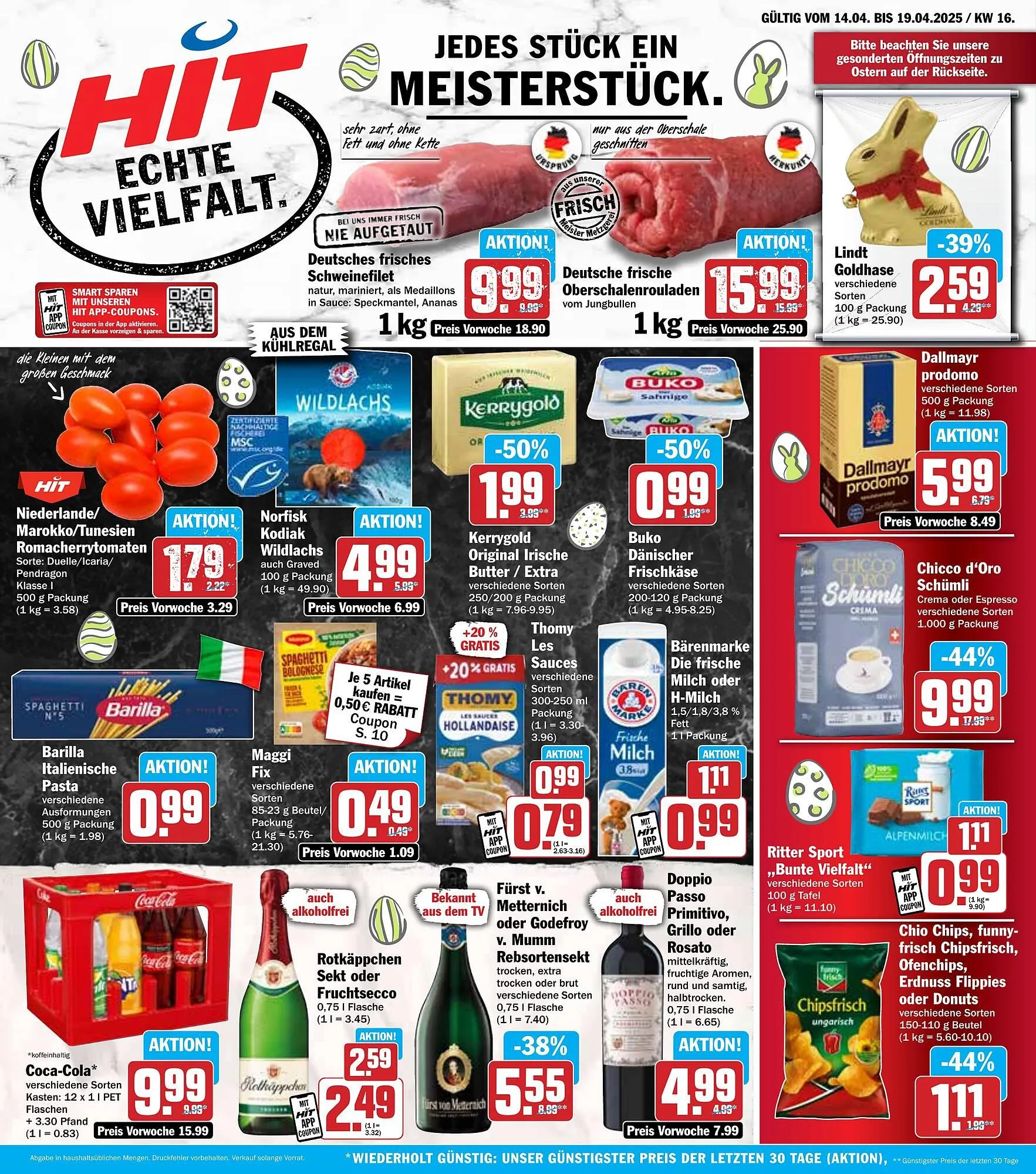 Hit Prospekt von 14. April bis 19. April 2025 - Prospekt seite 1