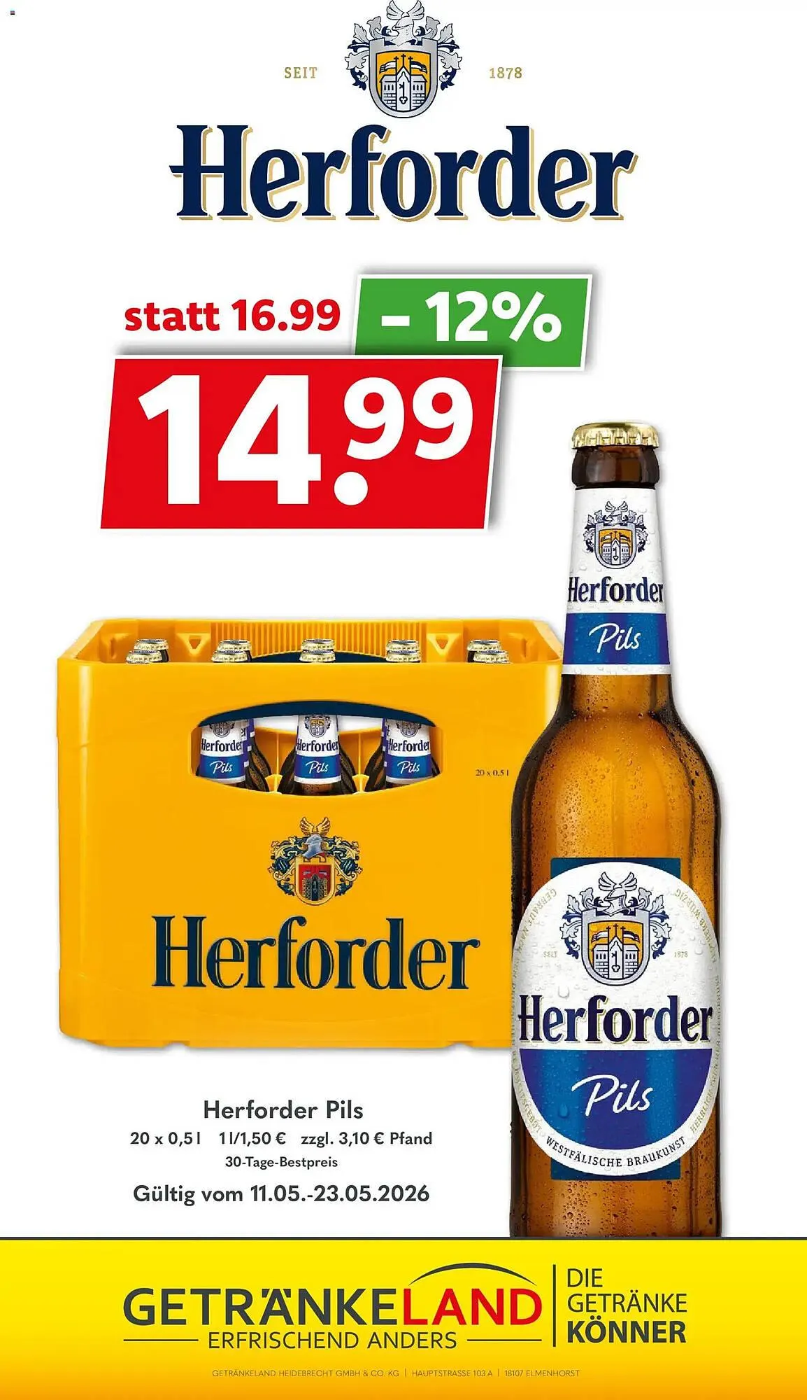 Getränkeland Prospekt von 11. Mai bis 23. Mai 2026 - Prospekt seite 12