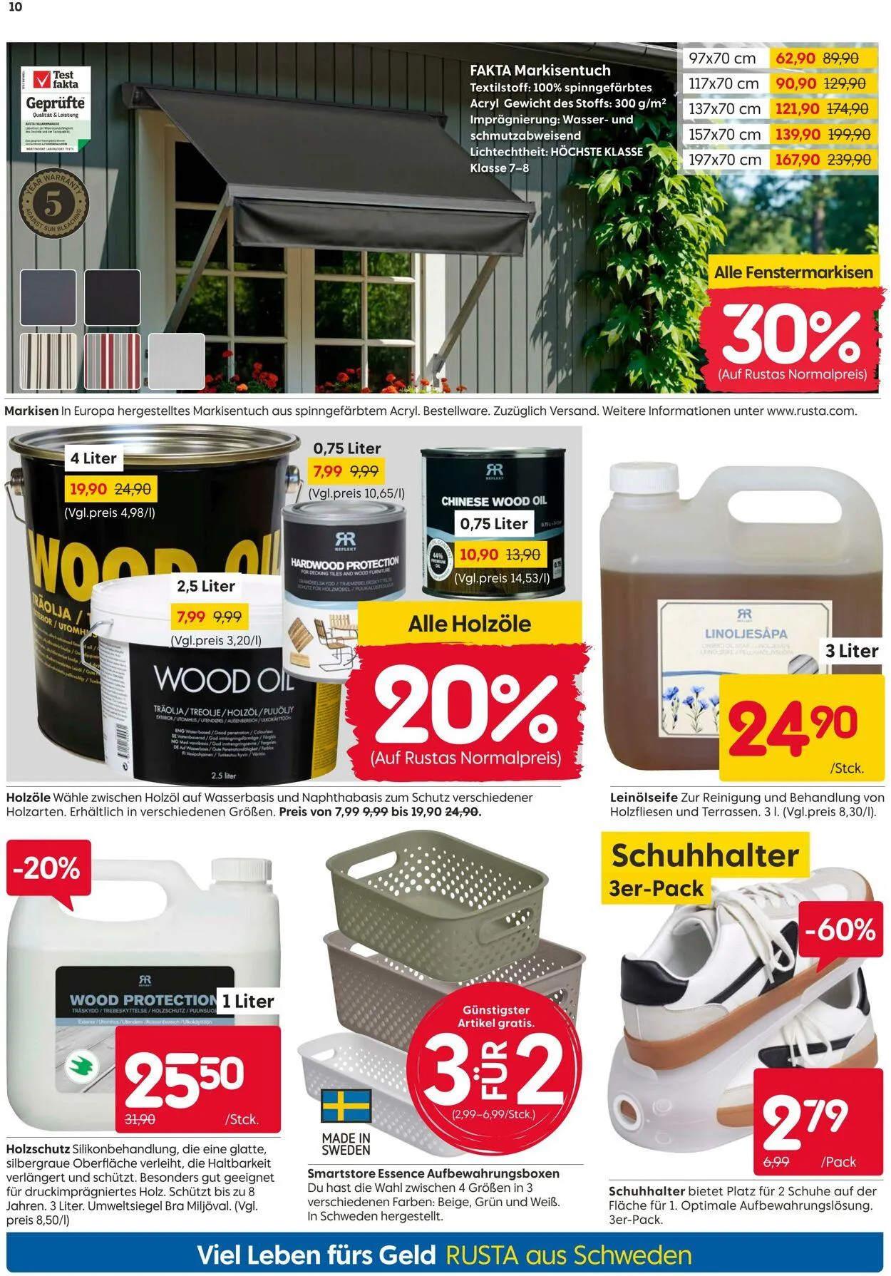 Rusta von 16. Juli bis 30. Juli 2025 - Prospekt seite 10