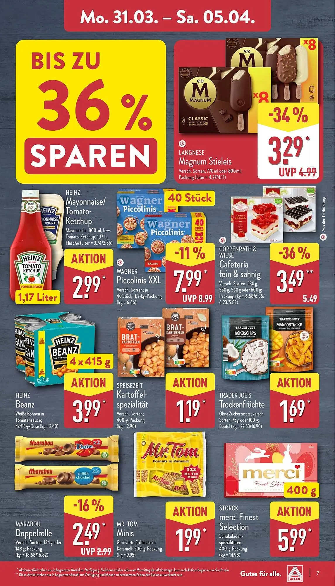 Aldi Nord Prospekt von 31. März bis 5. April 2025 - Prospekt seite 7