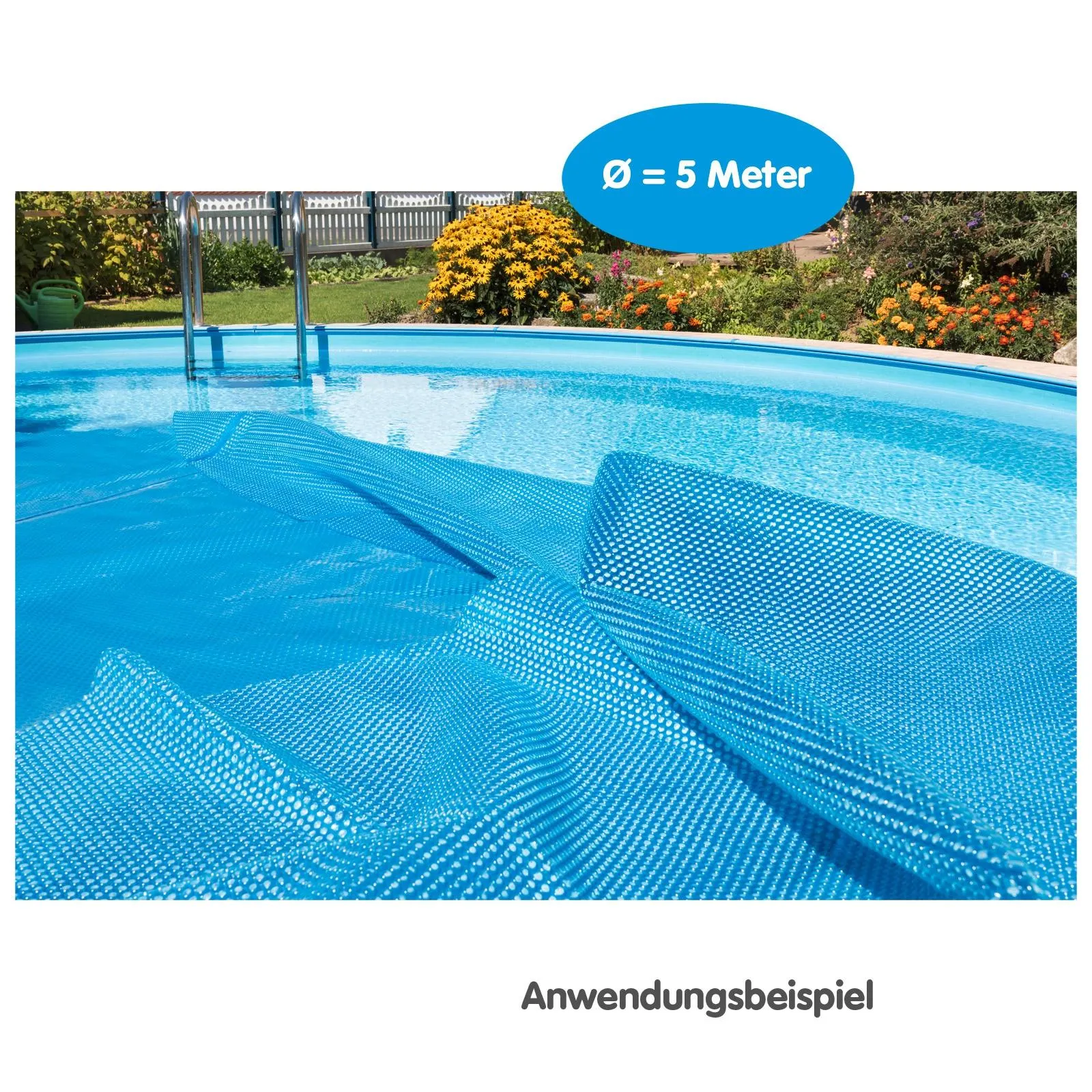 Poolabdeckung 400µ Rund Ø 500 cm