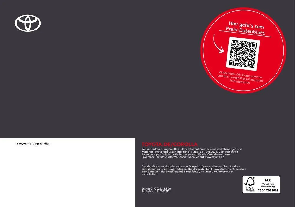 Toyota Corolla von 15. Mai bis 15. Mai 2025 - Prospekt seite 25