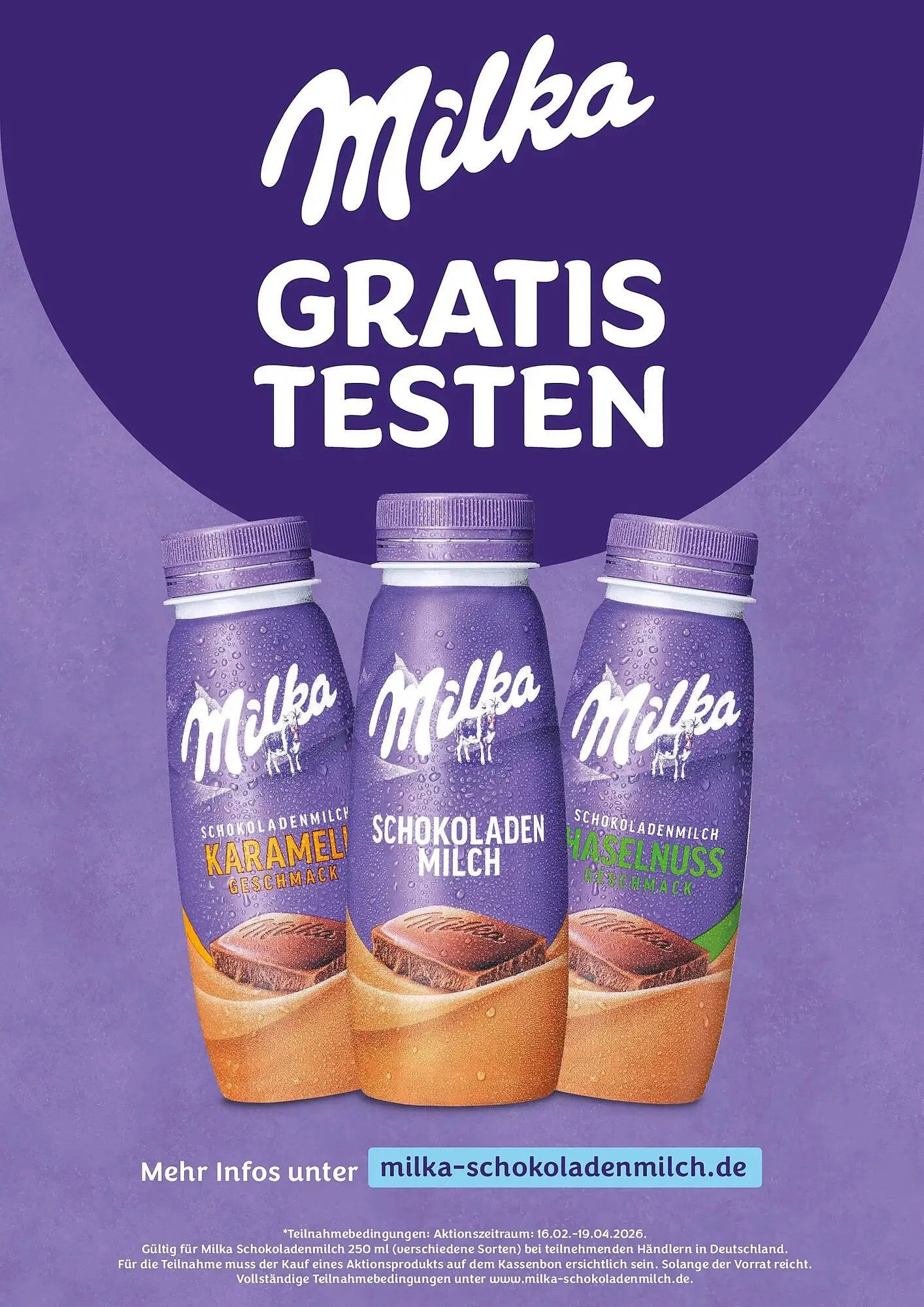 Milka Schokomilch: gratis testen von 5. April bis 20. April 2026 - Prospekt seite 1