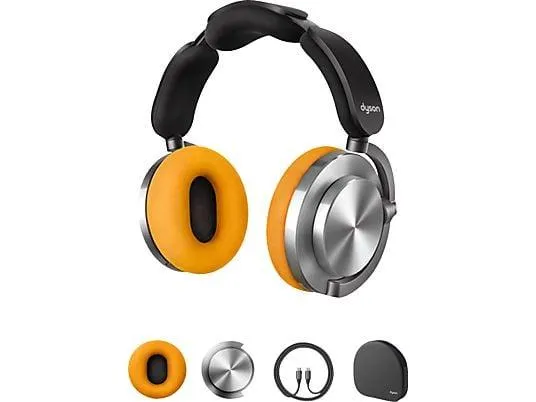 DYSON OnTrac, Over-ear Kopfhörer Bluetooth Gelb/Aluminium
