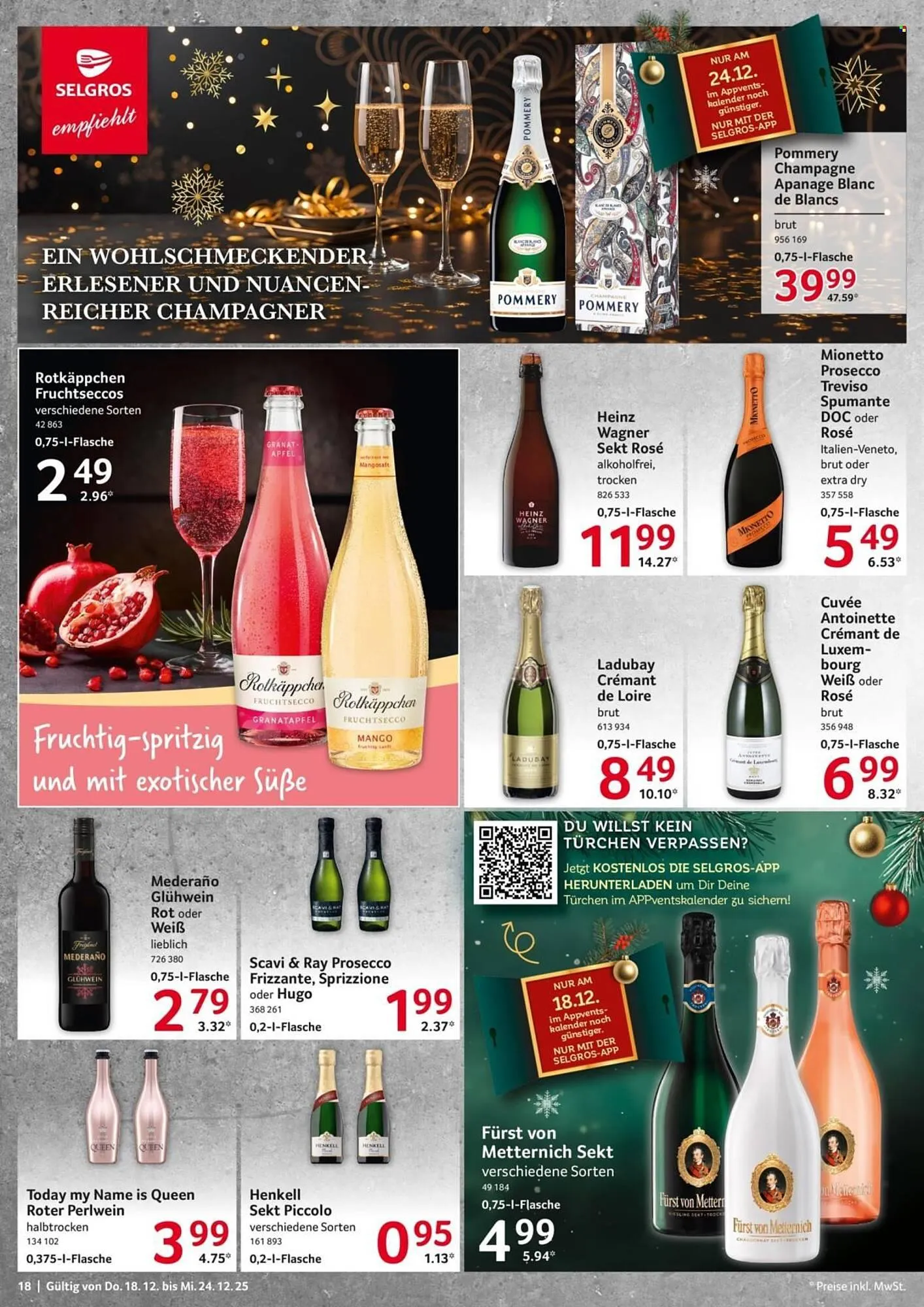 Selgros Prospekt von 18. Dezember bis 24. Dezember 2025 - Prospekt seite 18