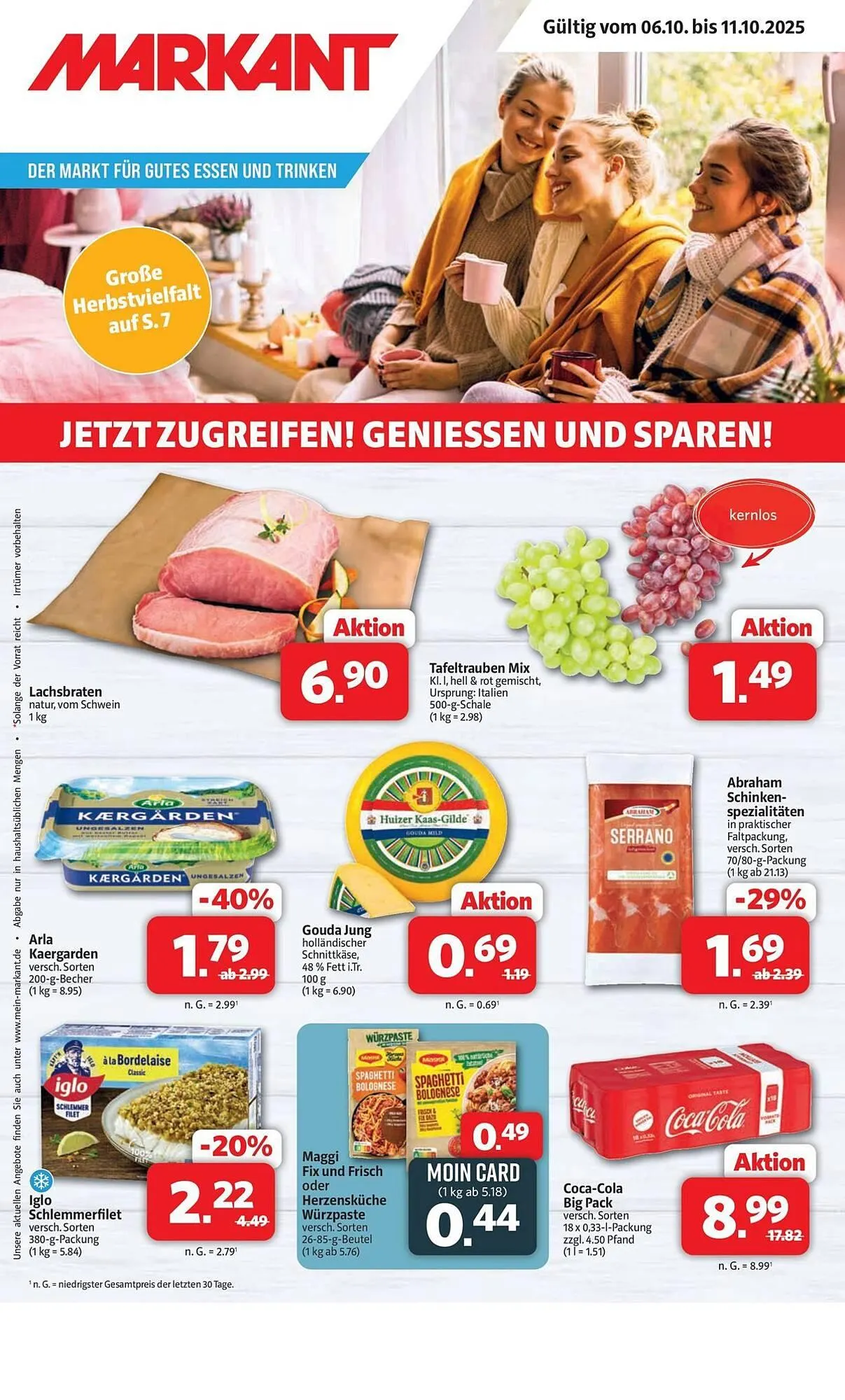 Markant Prospekt von 5. Oktober bis 11. Oktober 2025 - Prospekt seite 1