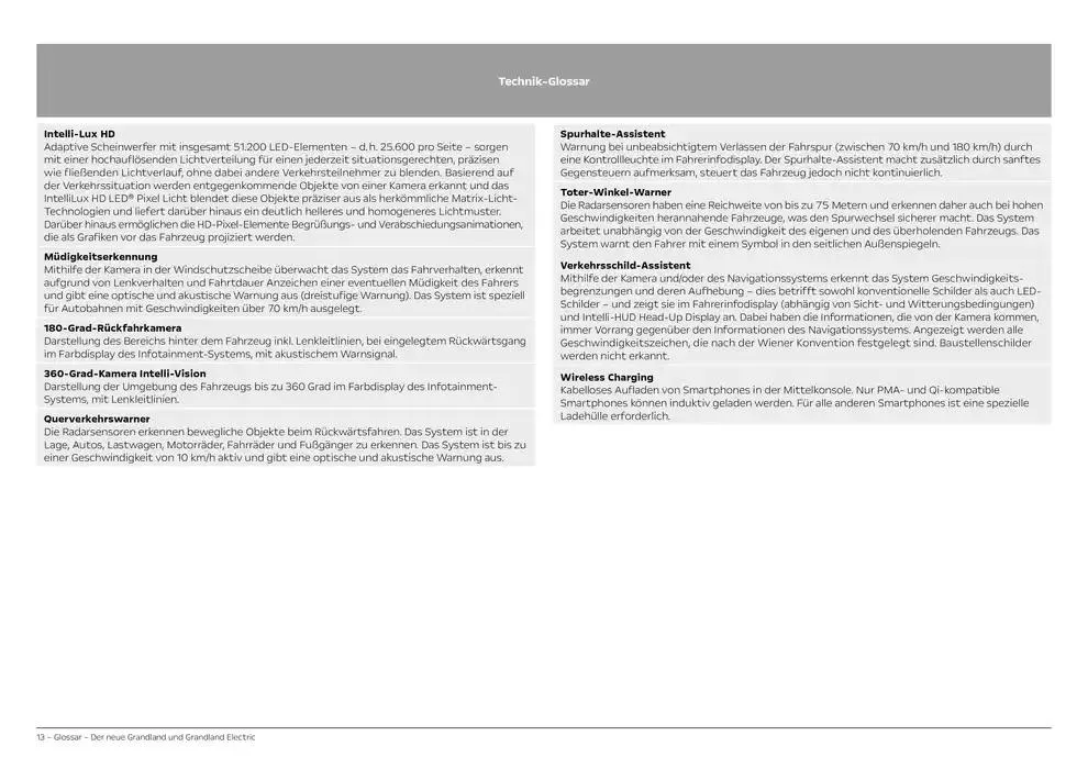 Opel Neuer Grandland von 27. September bis 27. September 2025 - Prospekt seite 13