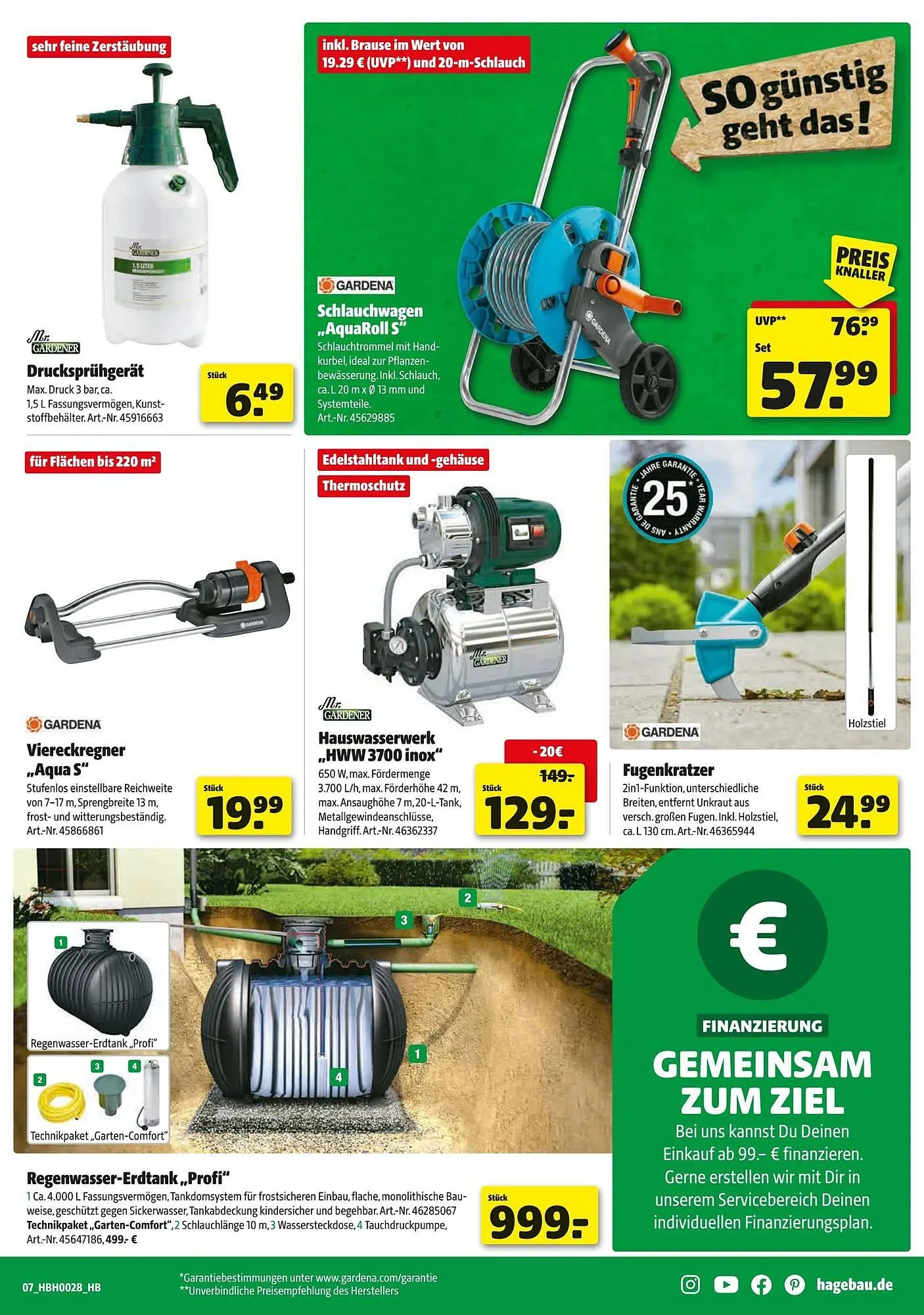 Hagebau Prospekt von 5. Juli bis 13. Juli 2025 - Prospekt seite 7