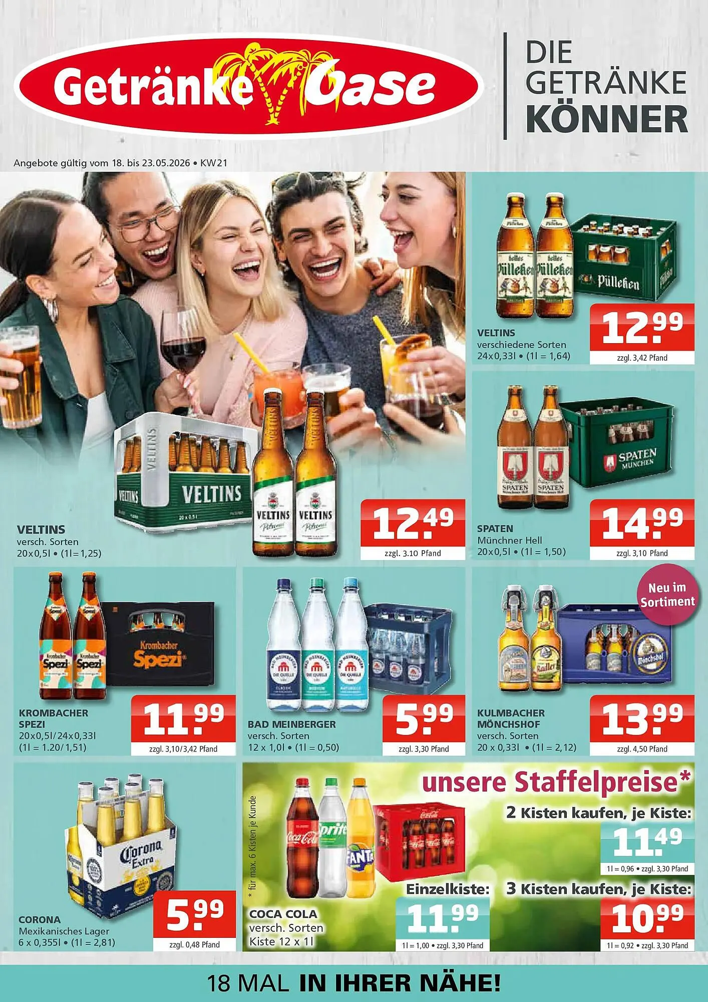 Getränke Oase Prospekt von 17. Mai bis 23. Mai 2026 - Prospekt seite 1