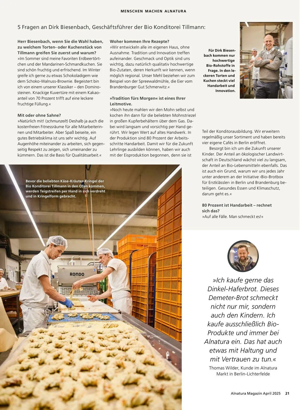 Alnatura von 1. April bis 30. April 2025 - Prospekt seite 21