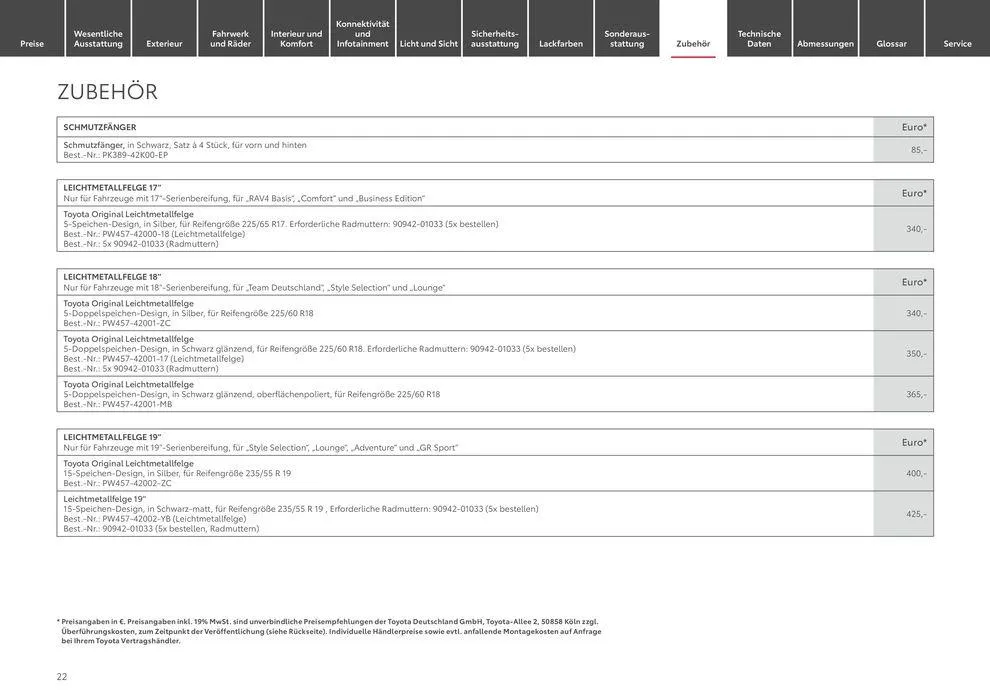 Toyota RAV4 von 4. Juni bis 4. Juni 2025 - Prospekt seite 22