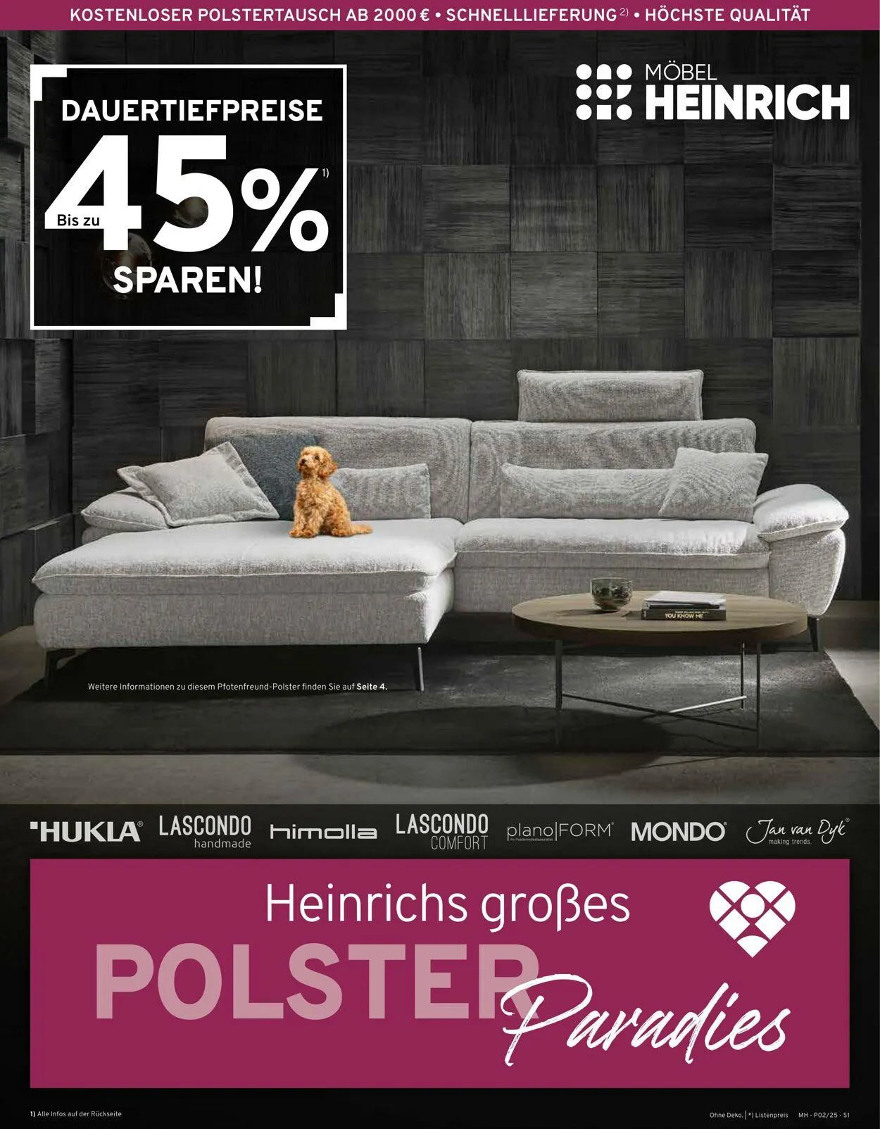 Möbel Heinrich Aktueller Prospekt von 26. Mai bis 1. Juli 2025 - Prospekt seite 1