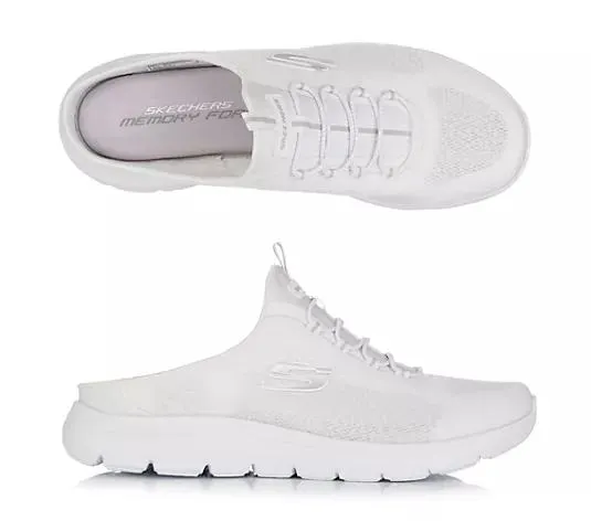 SKECHERS Damen-Sabot Summits atmungsaktives Mesh Memory-Innensohle