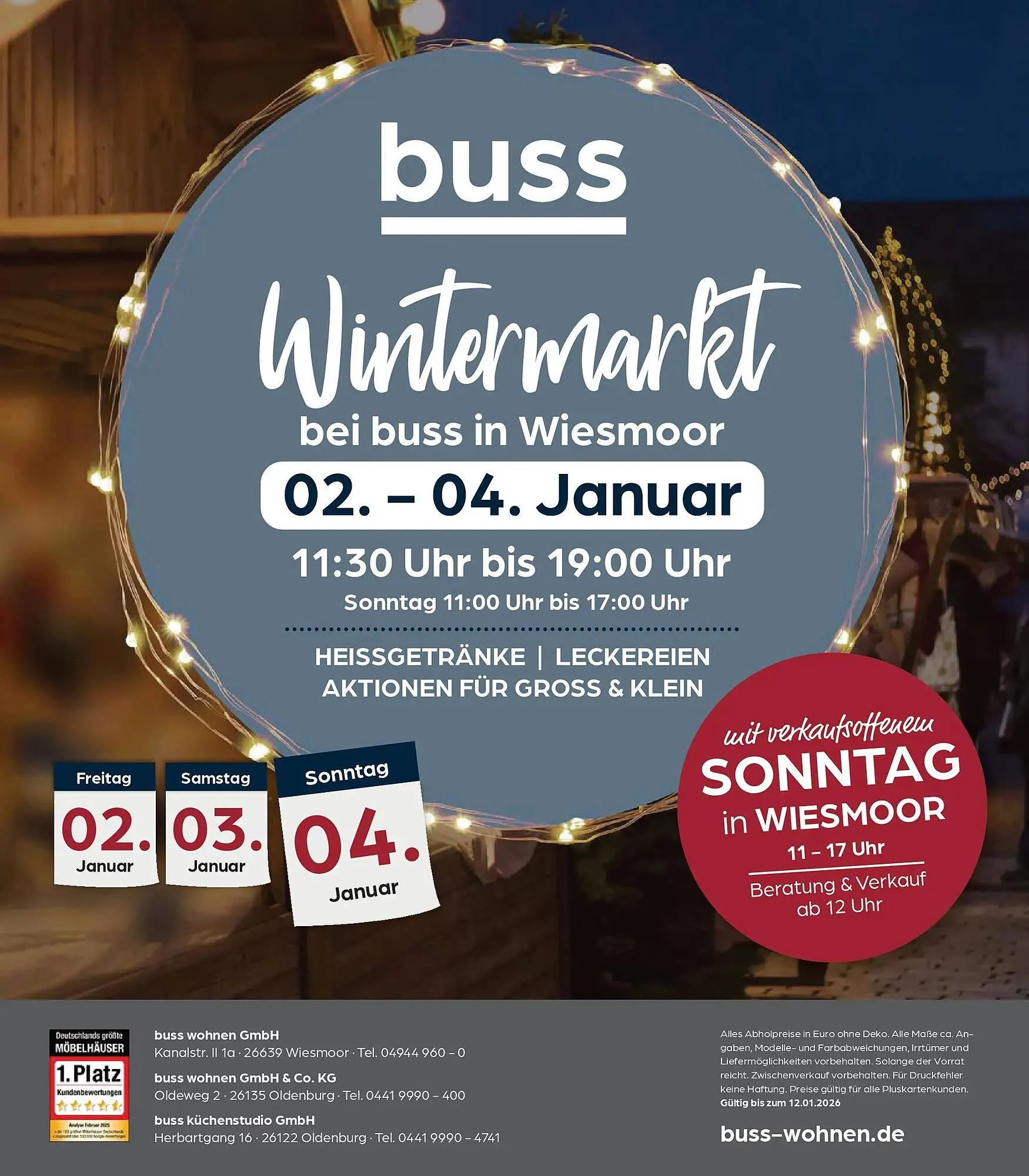 Möbel Buss Prospekt von 1. Januar bis 12. Januar 2026 - Prospekt seite 32