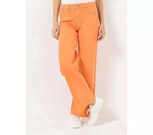 STRANDFEIN Jeanshose lange Form 5-Pocket-Style gerades Bein