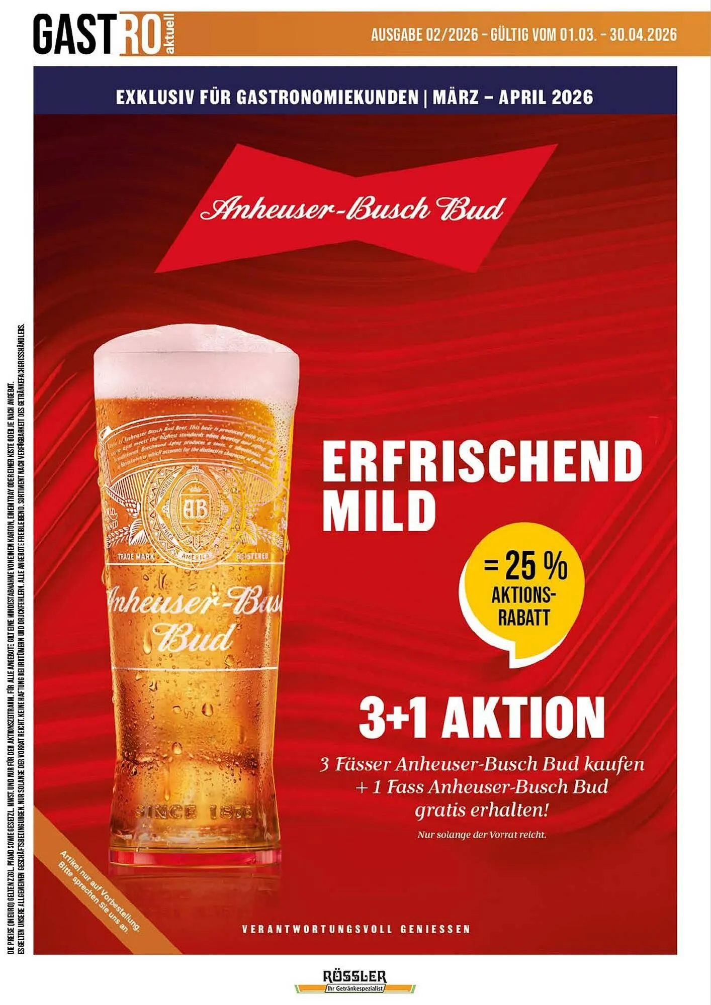 Getränke Rössler Prospekt von 1. März bis 30. April 2026 - Prospekt seite 15