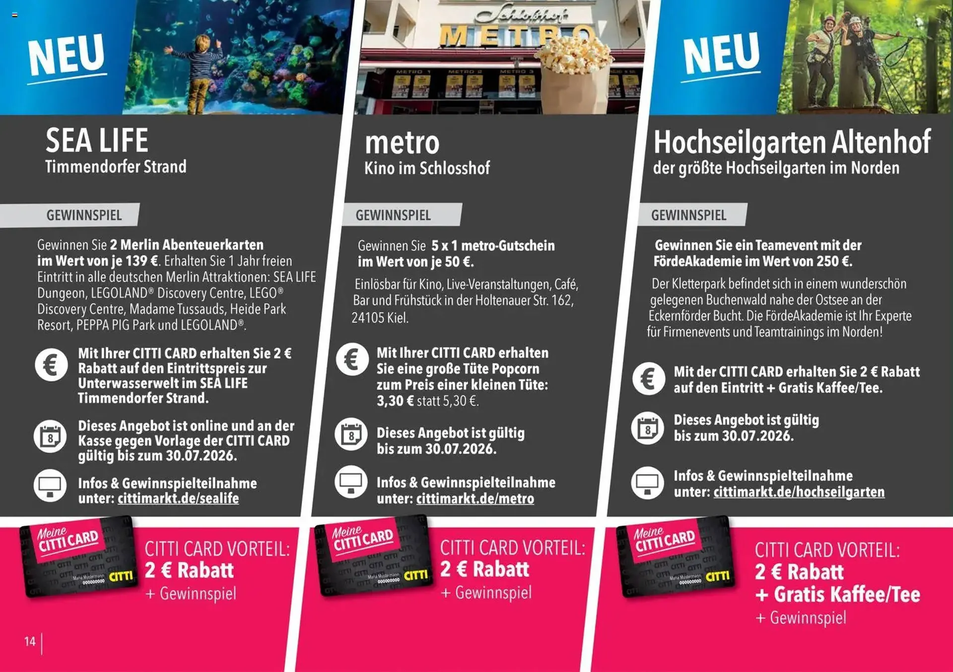 CITTI Markt Prospekt von 20. April bis 19. Juli 2026 - Prospekt seite 14