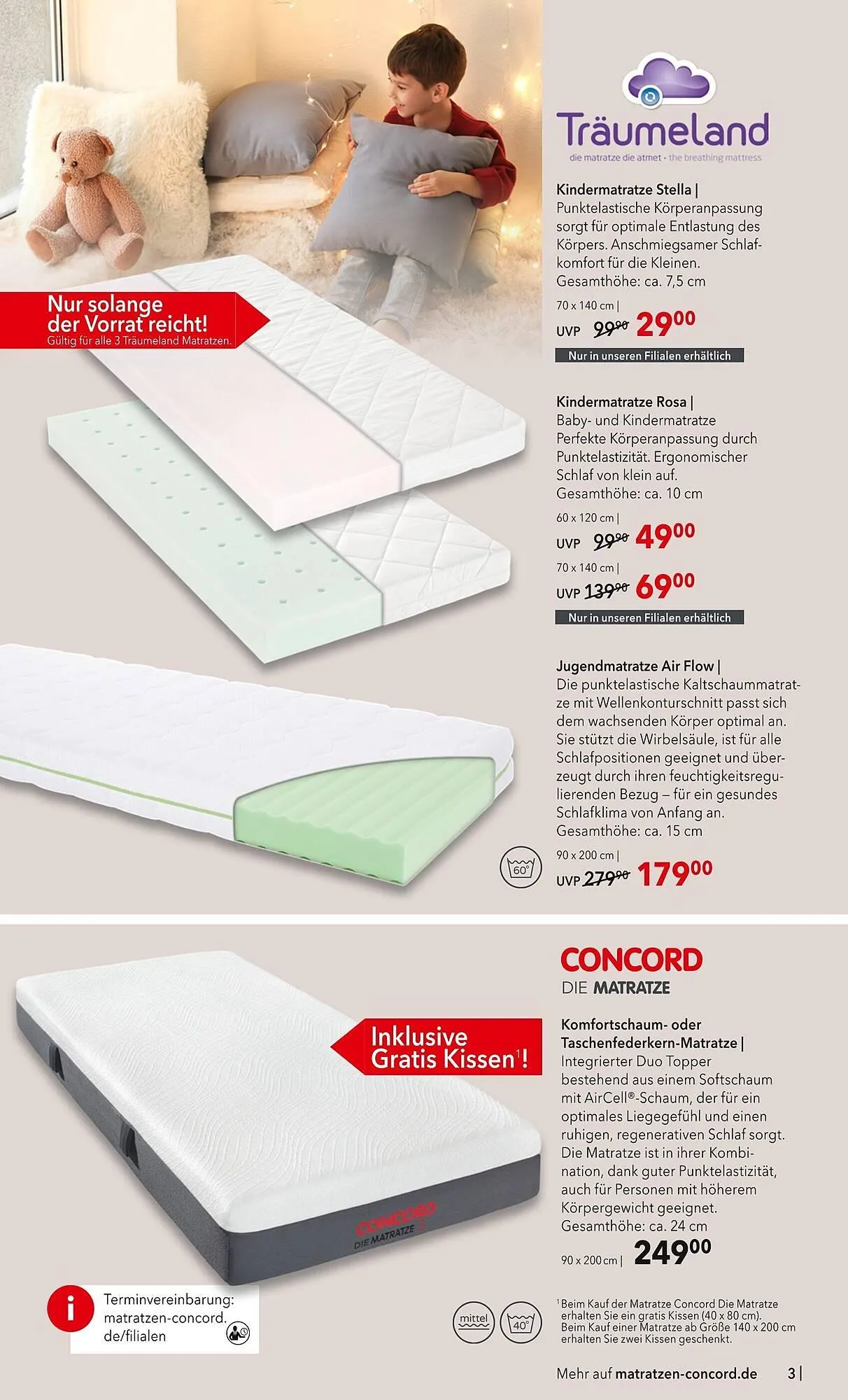 Matratzen Concord Prospekt von 29. Oktober bis 25. November 2025 - Prospekt seite 3