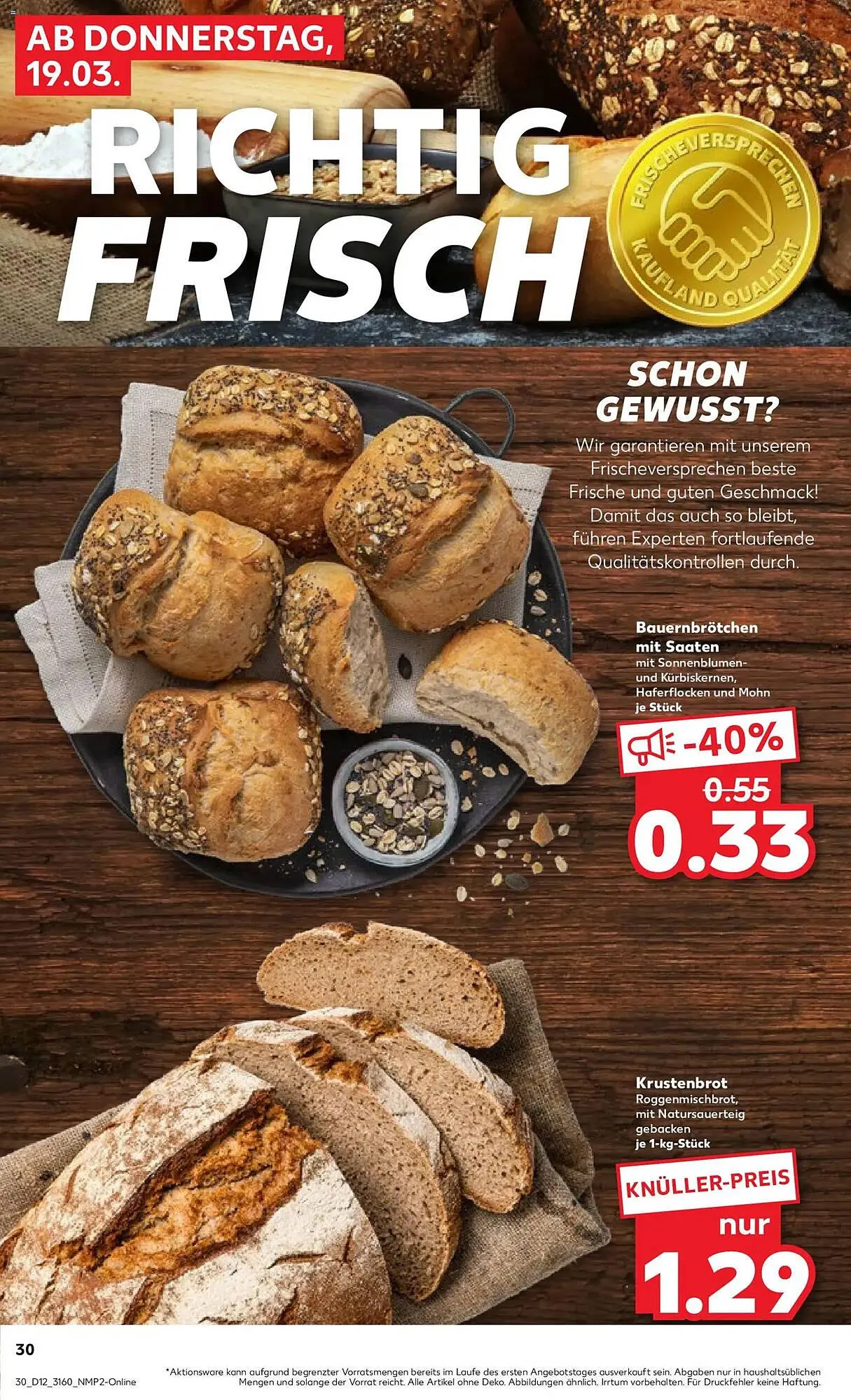 Kaufland Prospekt von 19. März bis 25. März 2026 - Prospekt seite 30