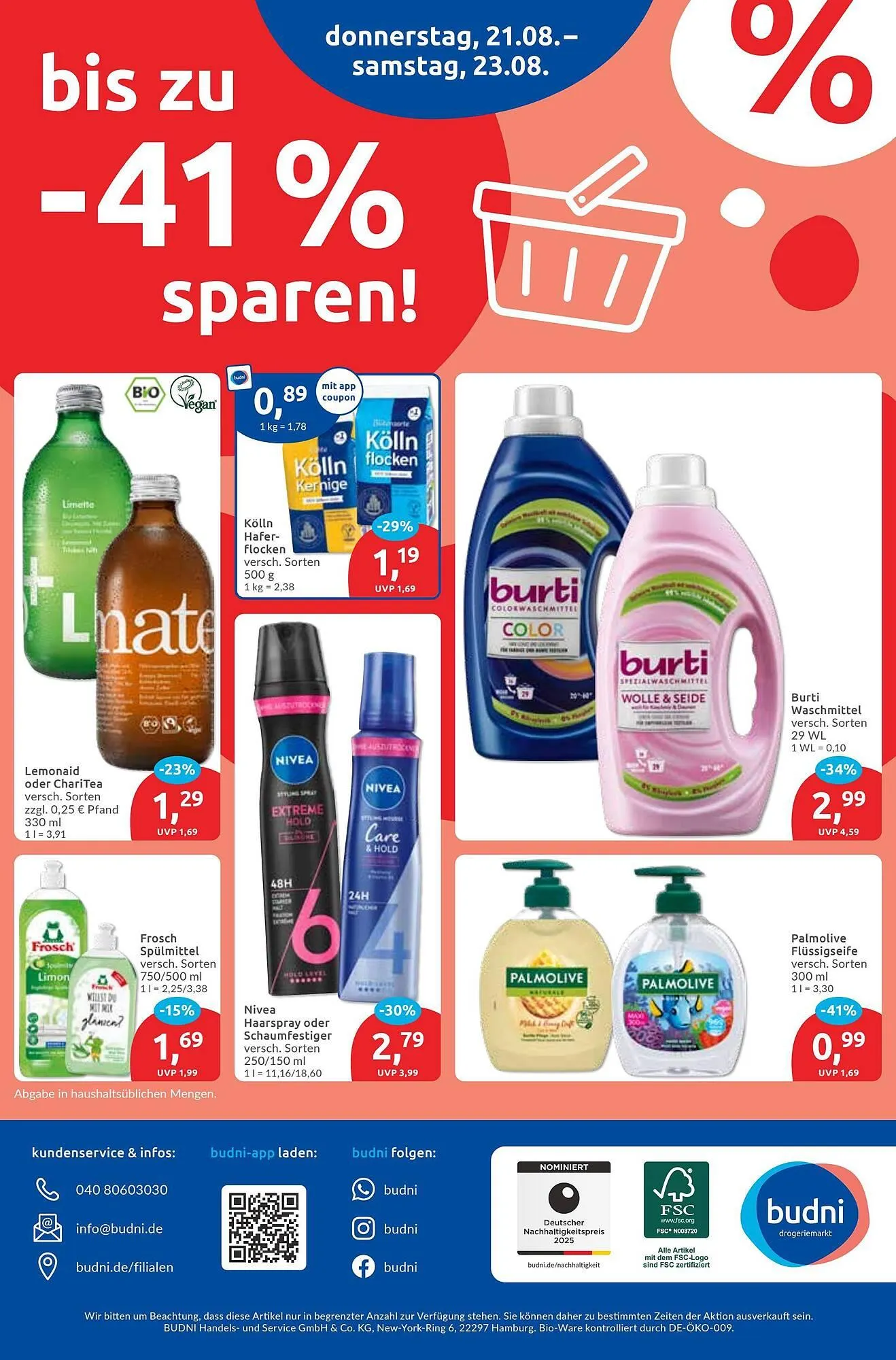 Budni Prospekt von 18. August bis 23. August 2025 - Prospekt seite 8