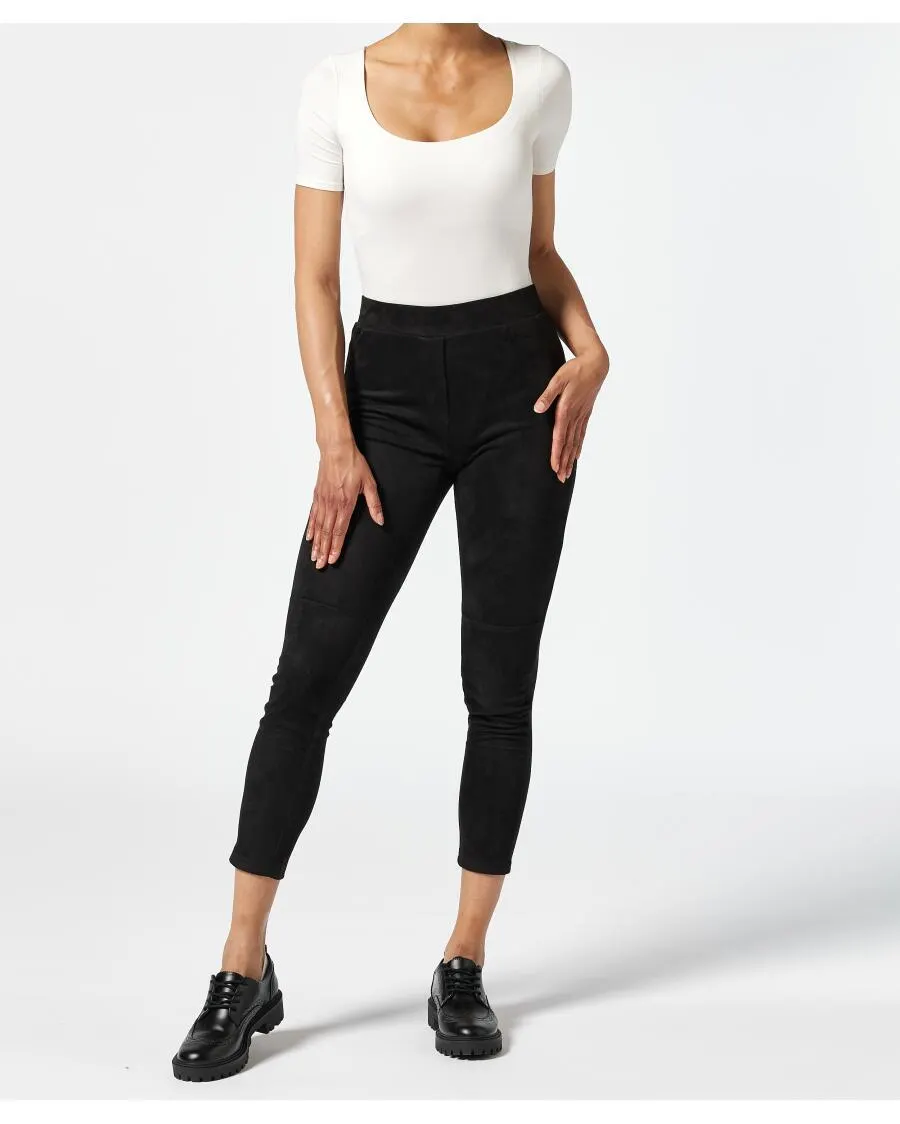 Hose Wildlederimitat Janina, Skinny-fit, High-waist