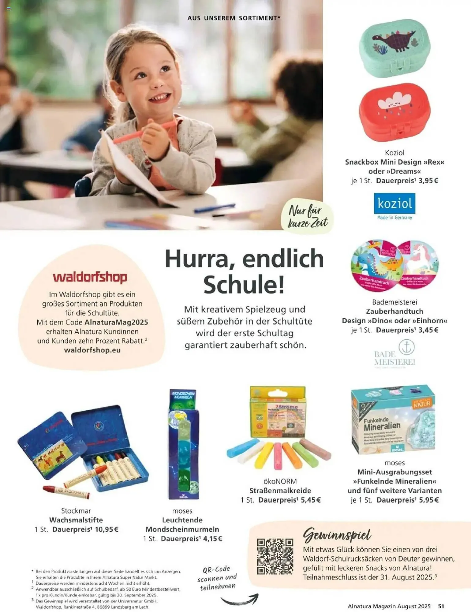 Alnatura Prospekt von 1. August bis 31. August 2025 - Prospekt seite 51