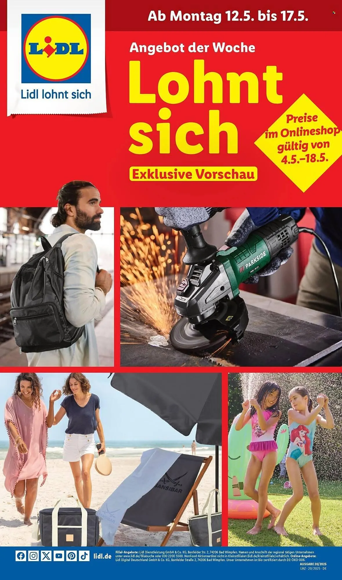 Lidl Prospekt von 12. Mai bis 17. Mai 2025 - Prospekt seite 1