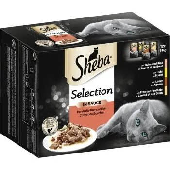 Sheba Selection in Sauce 12x85g Herzhafte Komposition