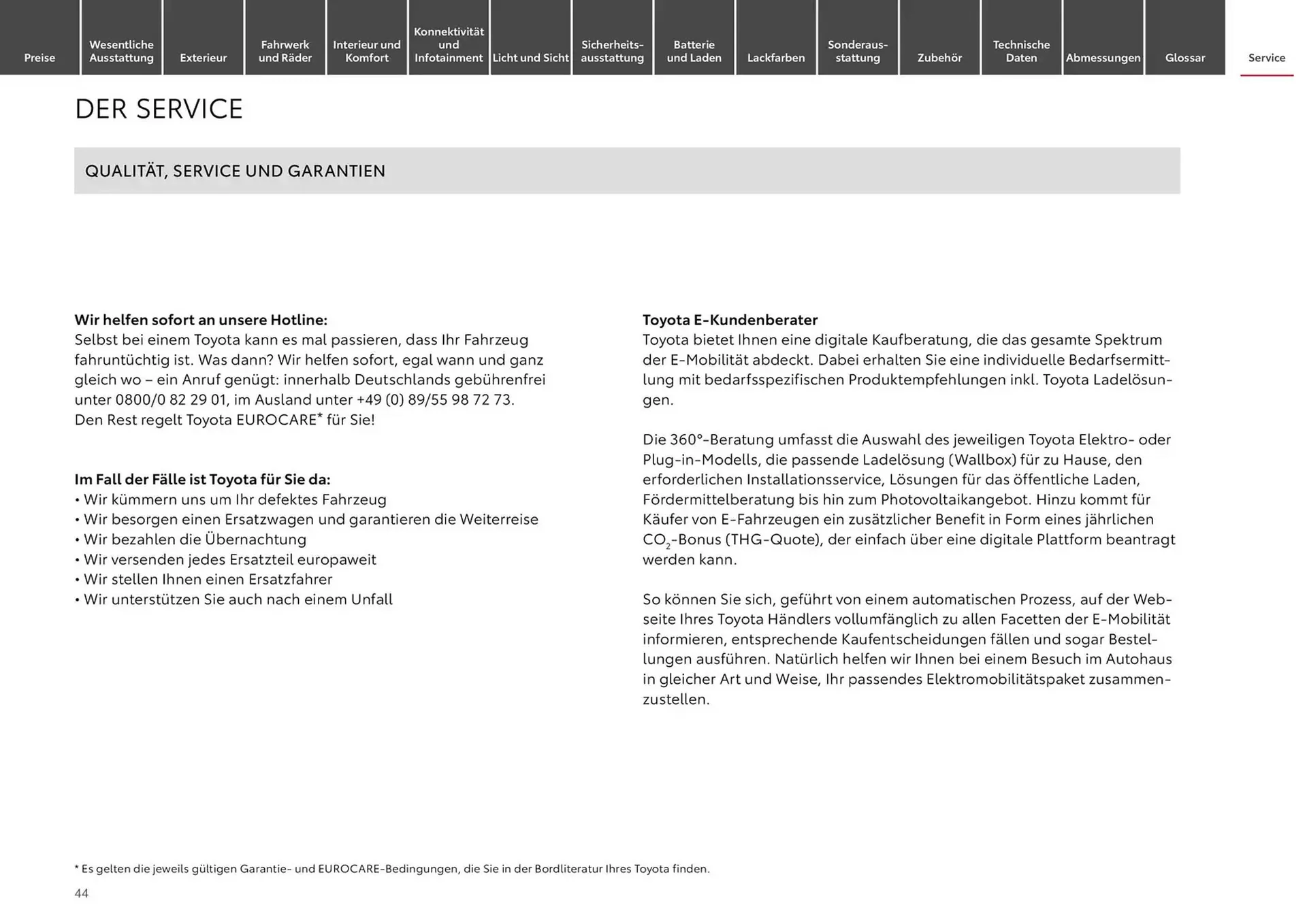 Toyota Prospekt von 5. November bis 5. November 2025 - Prospekt seite 44