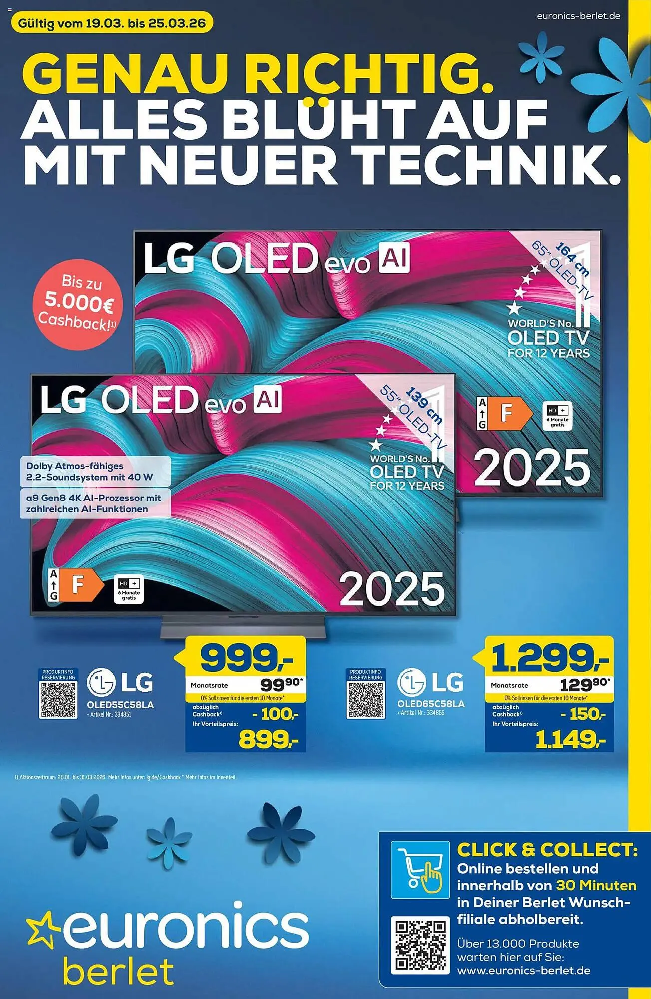 Euronics Berlet Prospekt von 19. März bis 25. März 2026 - Prospekt seite 1