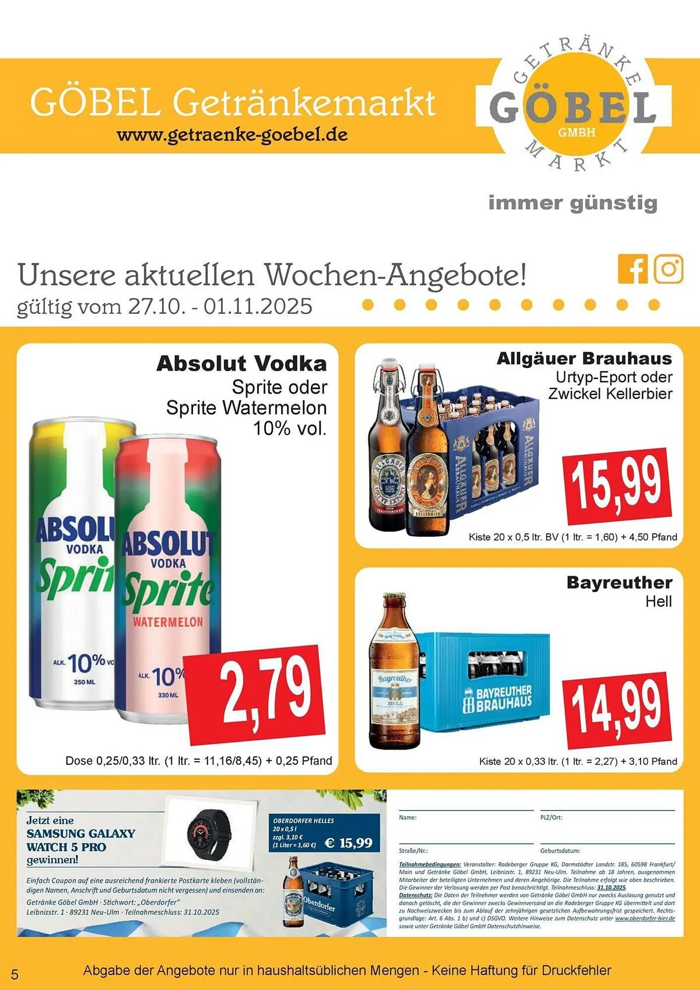 Getränke Göbel Prospekt - 1